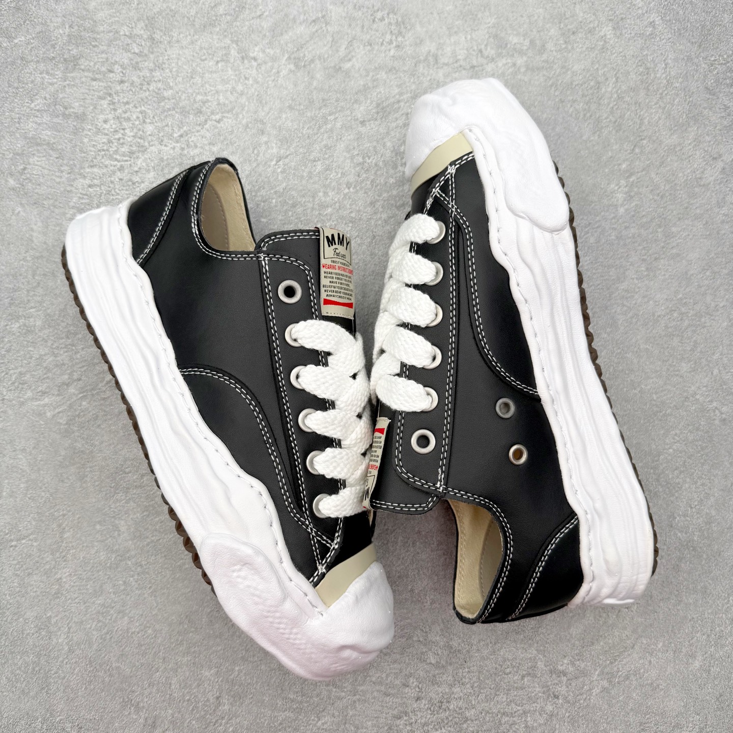 Maison Mihara Yasuhiro Hank Sneakers 三原康裕开口笑创新溶解风变形溶