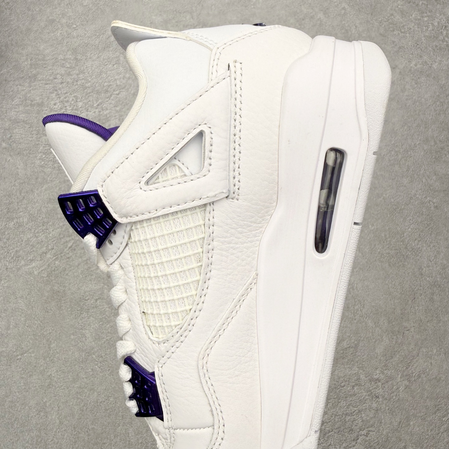＃DT纯原 Air Jordan AJ4 Retro 白紫 CT8527-115 原厂头层皮料 全新升级