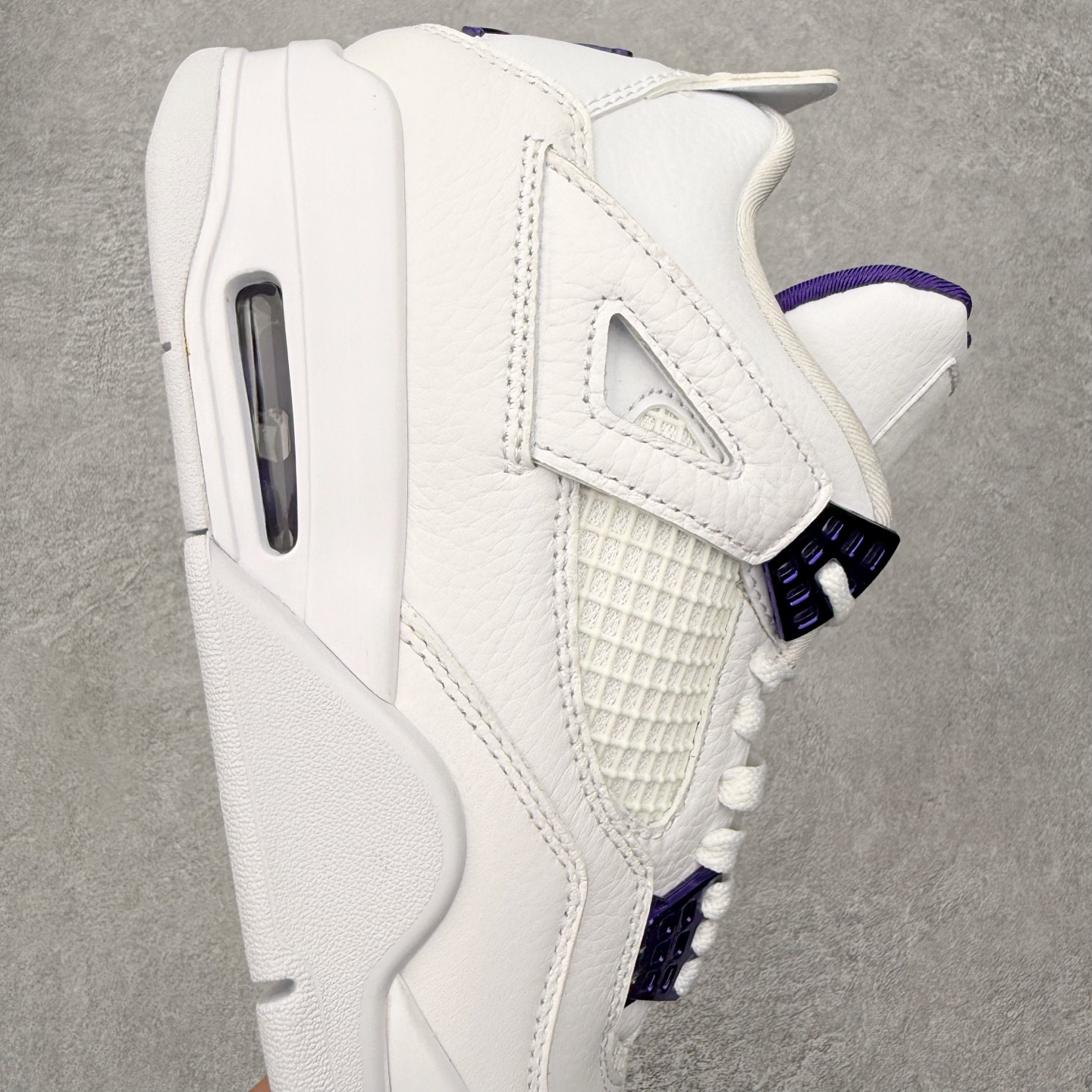 ＃DT纯原 Air Jordan AJ4 Retro 白紫 CT8527-115 原厂头层皮料 全新升级