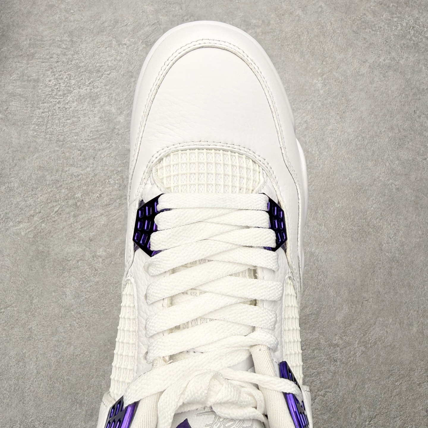 ＃DT纯原 Air Jordan AJ4 Retro 白紫 CT8527-115 原厂头层皮料 全新升级