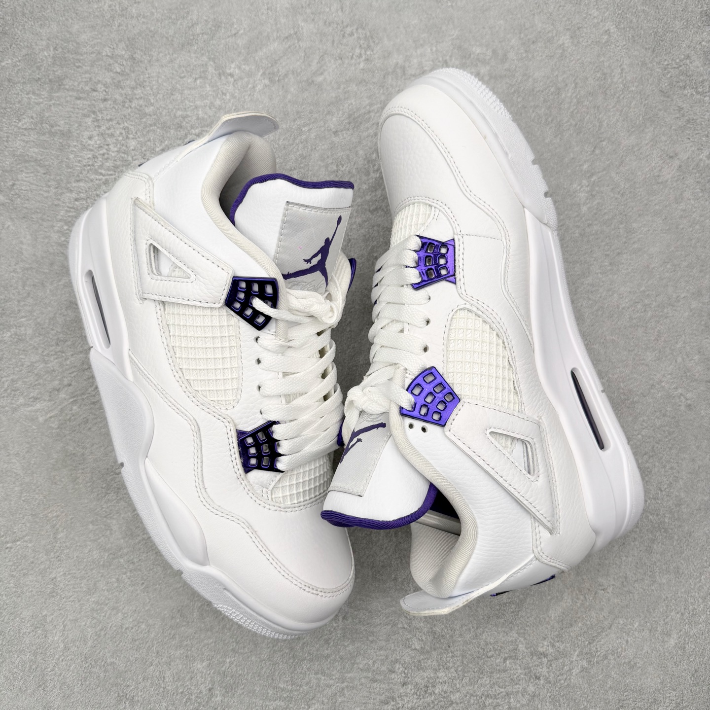 ＃DT纯原 Air Jordan AJ4 Retro 白紫 CT8527-115 原厂头层皮料 全新升级