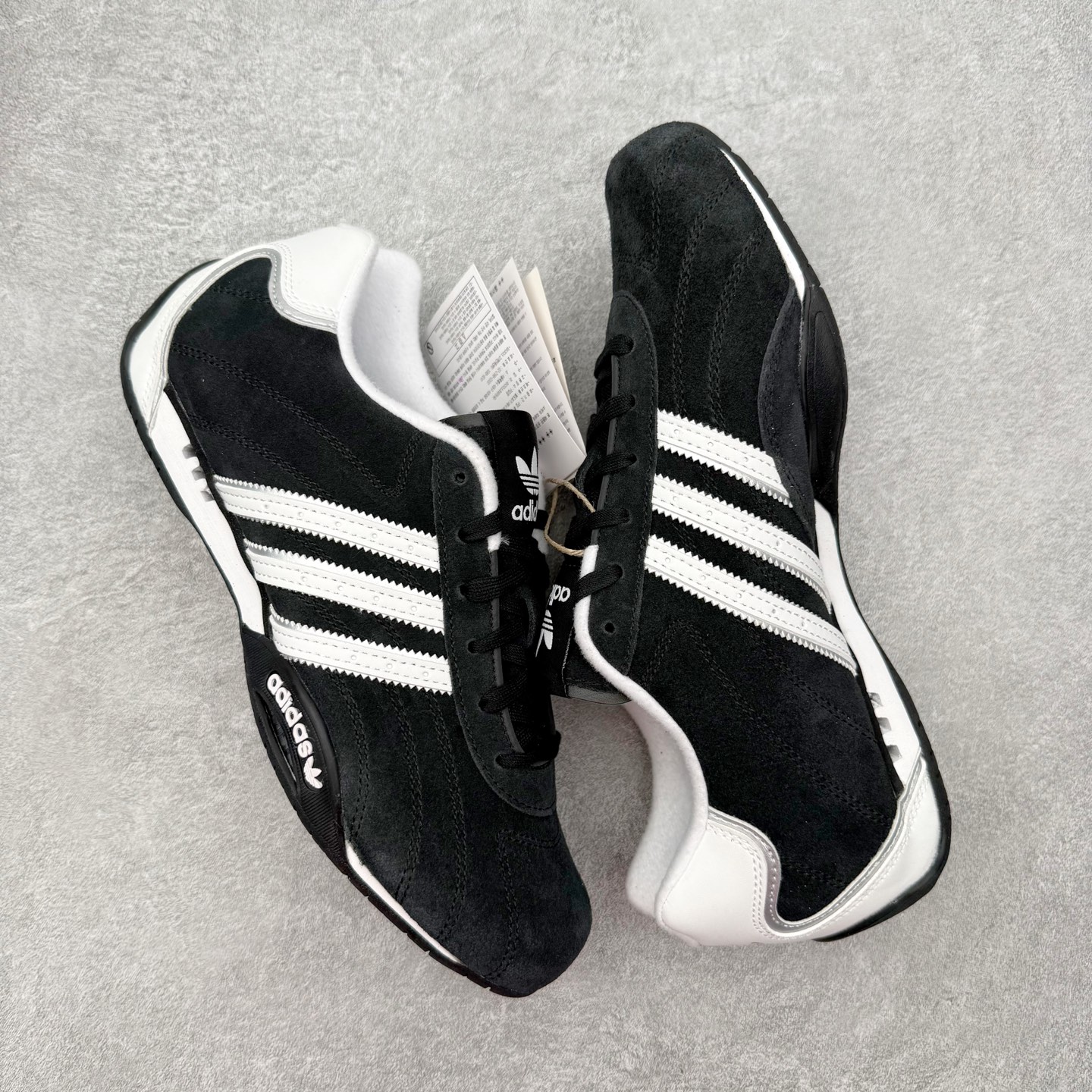 AD Originals ADIRACER 潮流运动赛车鞋 耐磨 低帮 生活休闲鞋 男女同款 黑色 IH