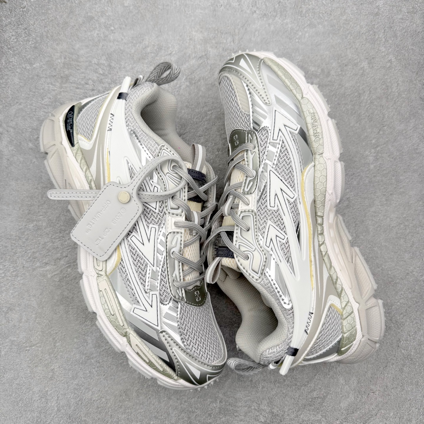 ＃KX Off-White 2024年OW最新款跑鞋 #百分百原盒正确版 原楦原纸板数据开发 4层分离大