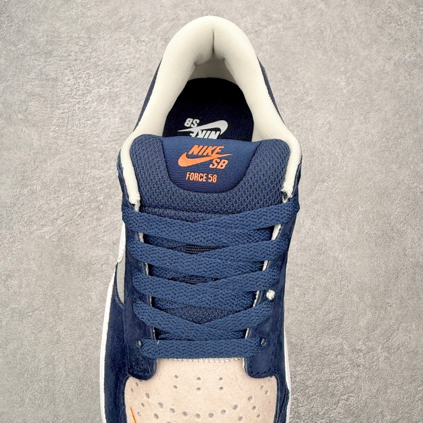 ＃ Nike SB Force 58 男子低帮耐磨专业滑板鞋 CZ2959-403 海军蓝灰纯原 NK 