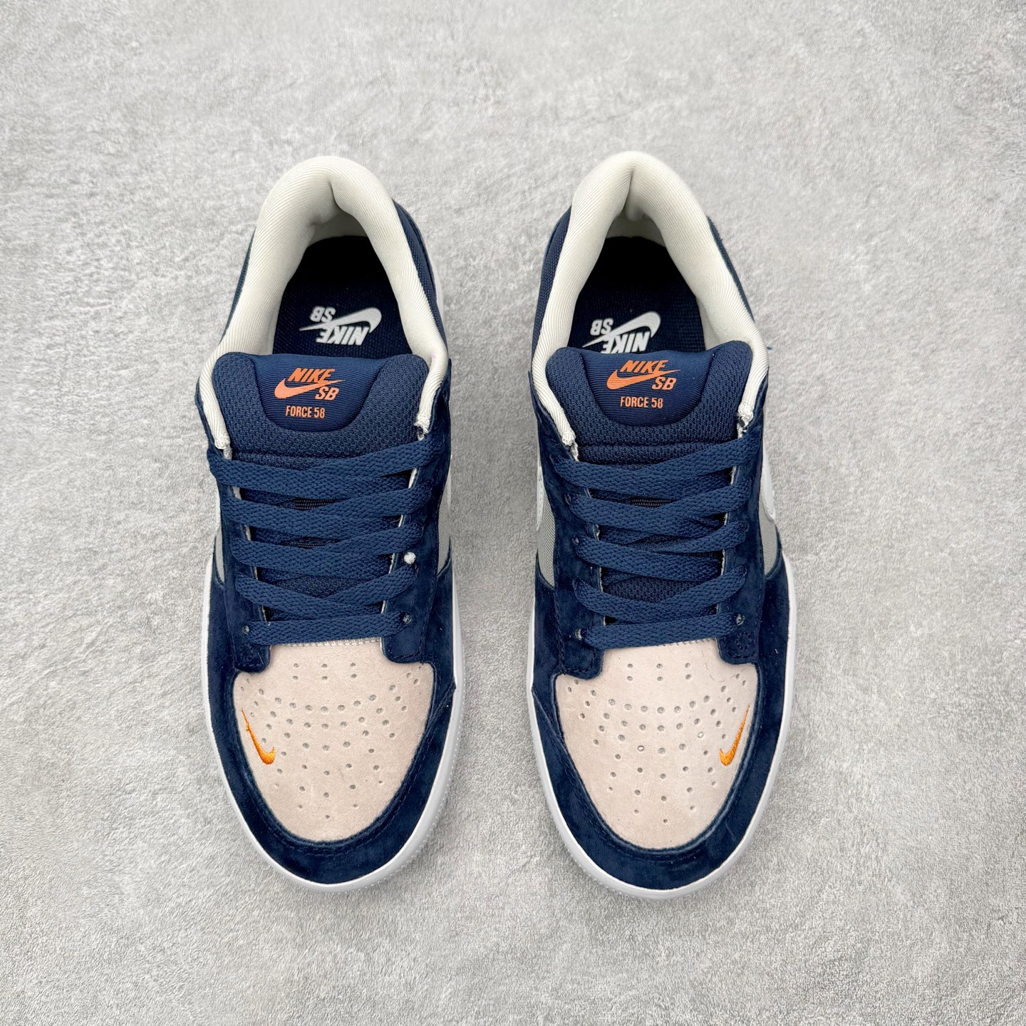 ＃ Nike SB Force 58 男子低帮耐磨专业滑板鞋 CZ2959-403 海军蓝灰纯原 NK 