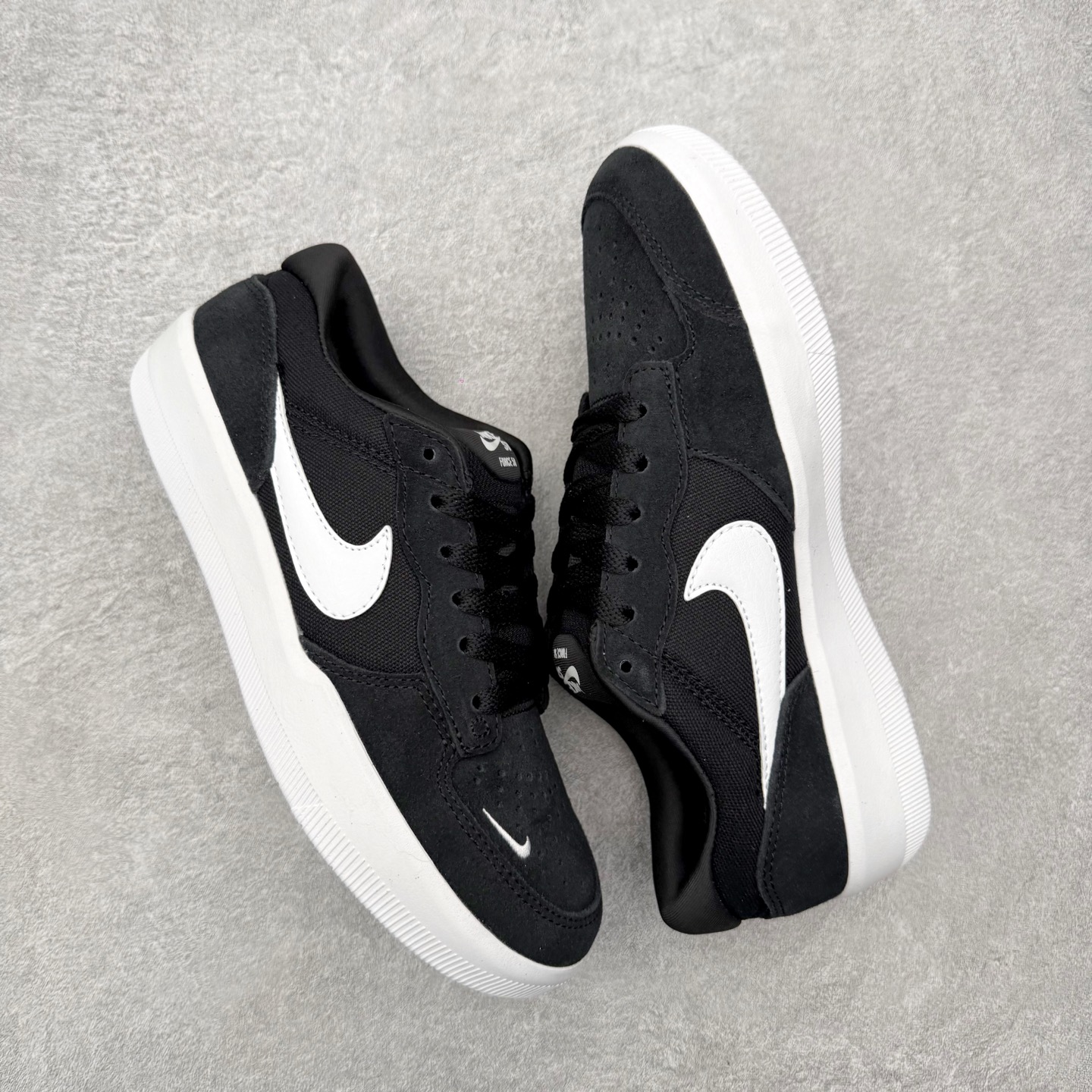 Nike SB Force 58 男子低帮耐磨专业滑板鞋 CZ2959-001 黑白纯原 NK SB F