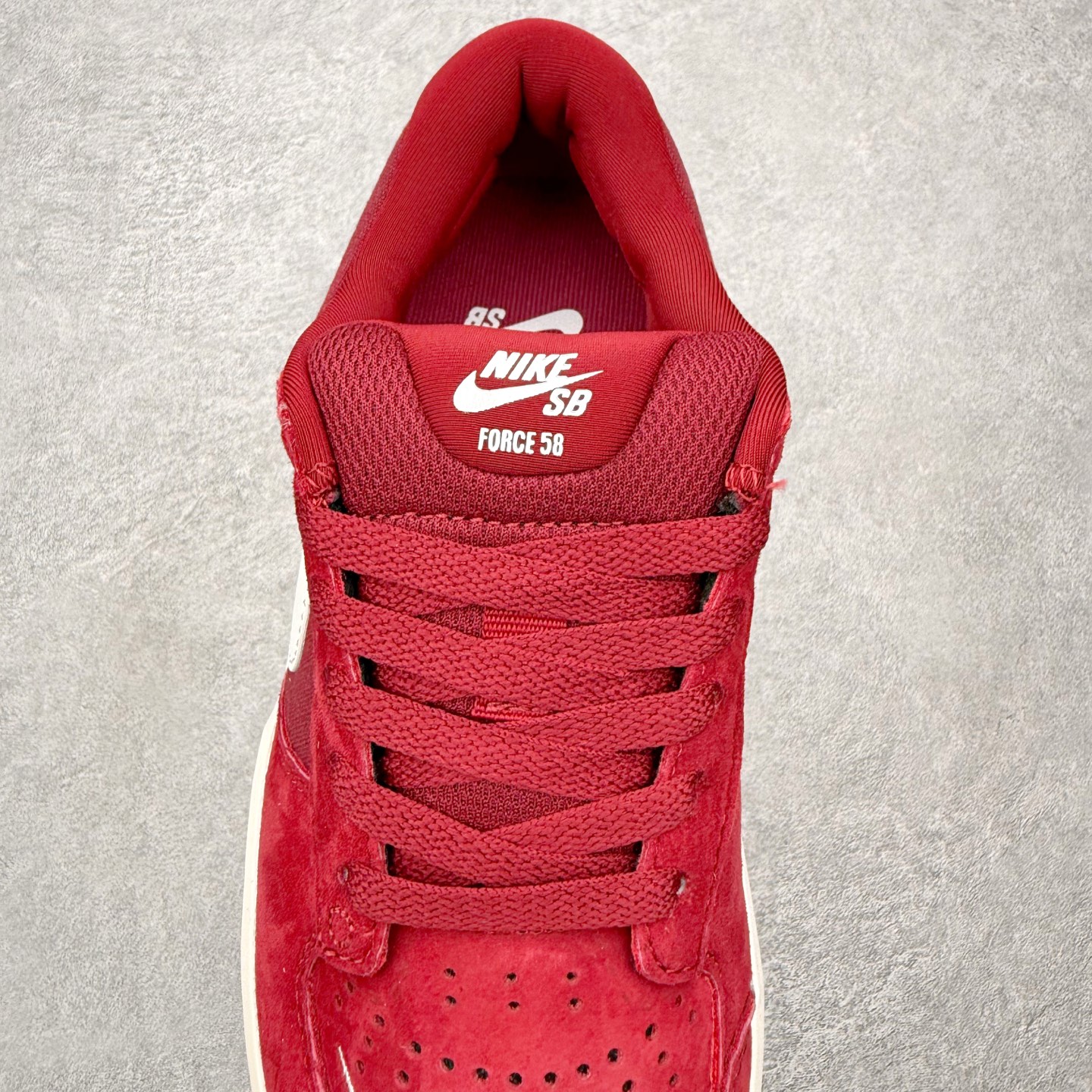 ＃ Nike SB Force 58 男子低帮耐磨滑板板鞋 CZ2959-600 贵族红白纯原 NK S