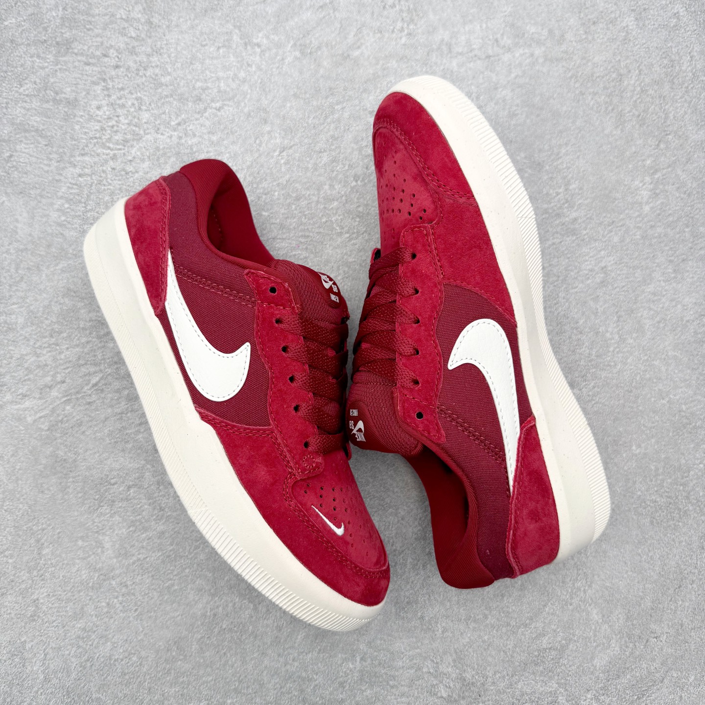 ＃ Nike SB Force 58 男子低帮耐磨滑板板鞋 CZ2959-600 贵族红白纯原 NK S