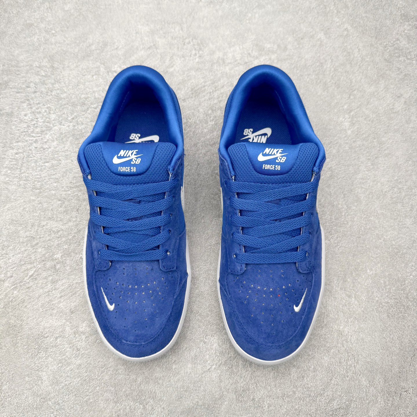 Nike SB Force 58 男子低帮耐磨滑板板鞋 CZ2959-401 宝蓝白纯原 NK SB F