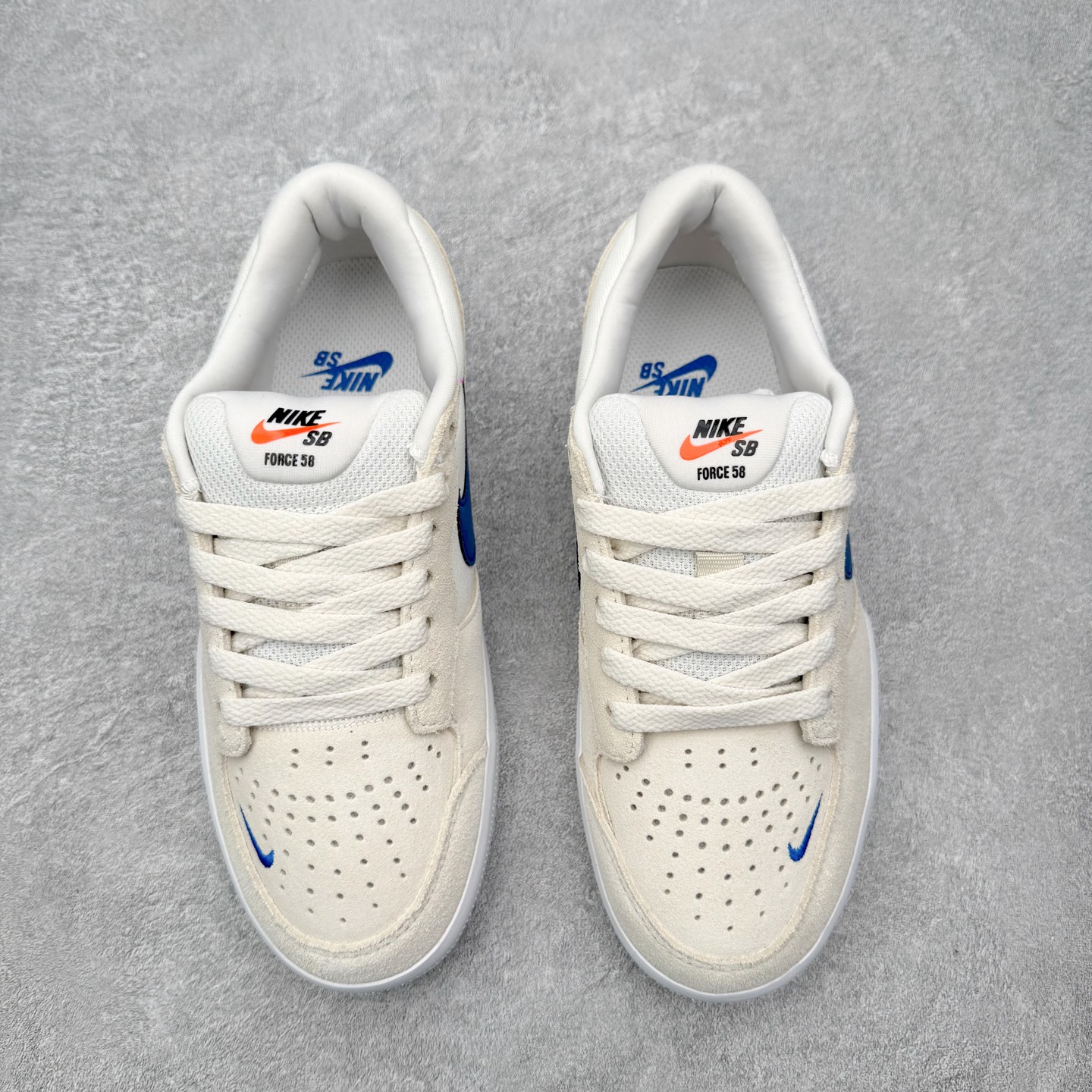 ＃ Nike SB Force 58 男子低帮耐磨滑板鞋 CZ2959-007 幻影灰蓝勾纯原 NK S
