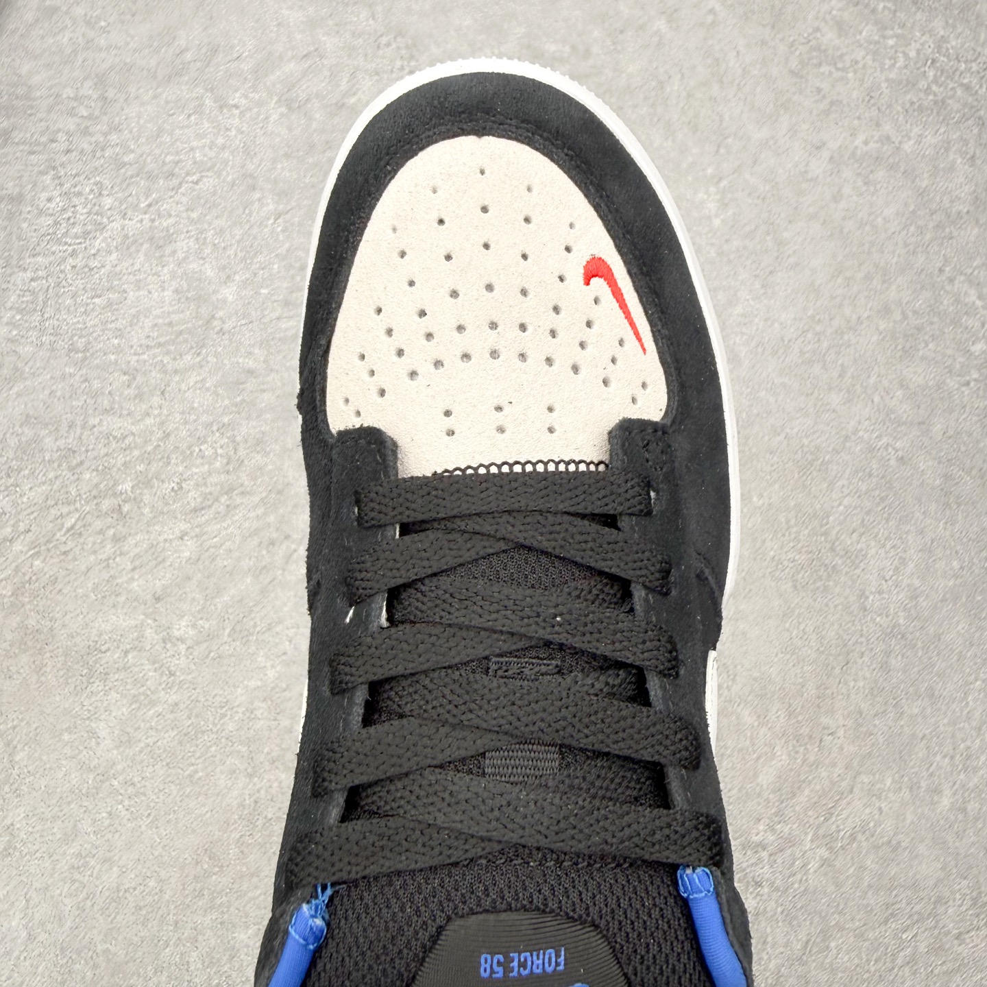 Nike SB Force 58 男子低帮耐磨滑板鞋 CZ2959-002 黑蓝白纯原 NK SB Fo