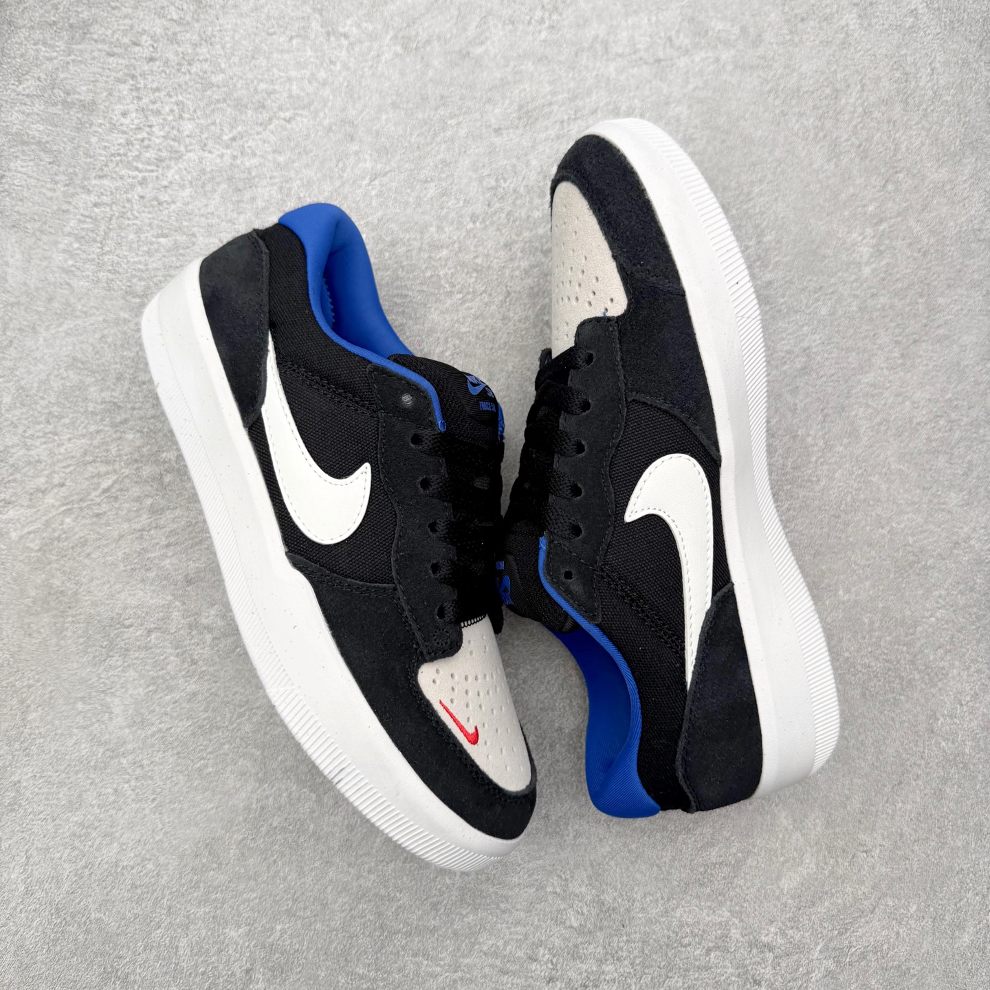 Nike SB Force 58 男子低帮耐磨滑板鞋 CZ2959-002 黑蓝白纯原 NK SB Fo