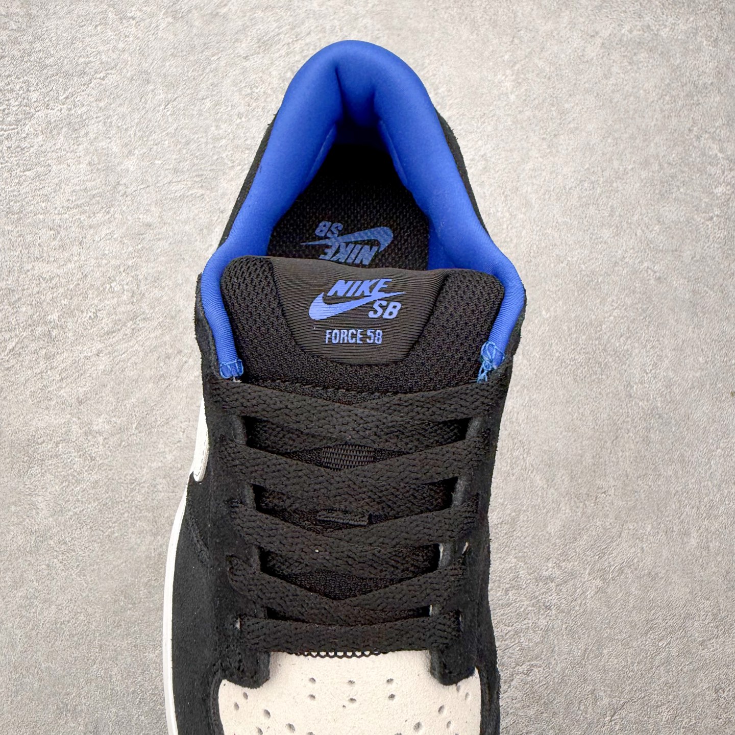 Nike SB Force 58 男子低帮耐磨滑板鞋 CZ2959-002 黑蓝白纯原 NK SB Fo