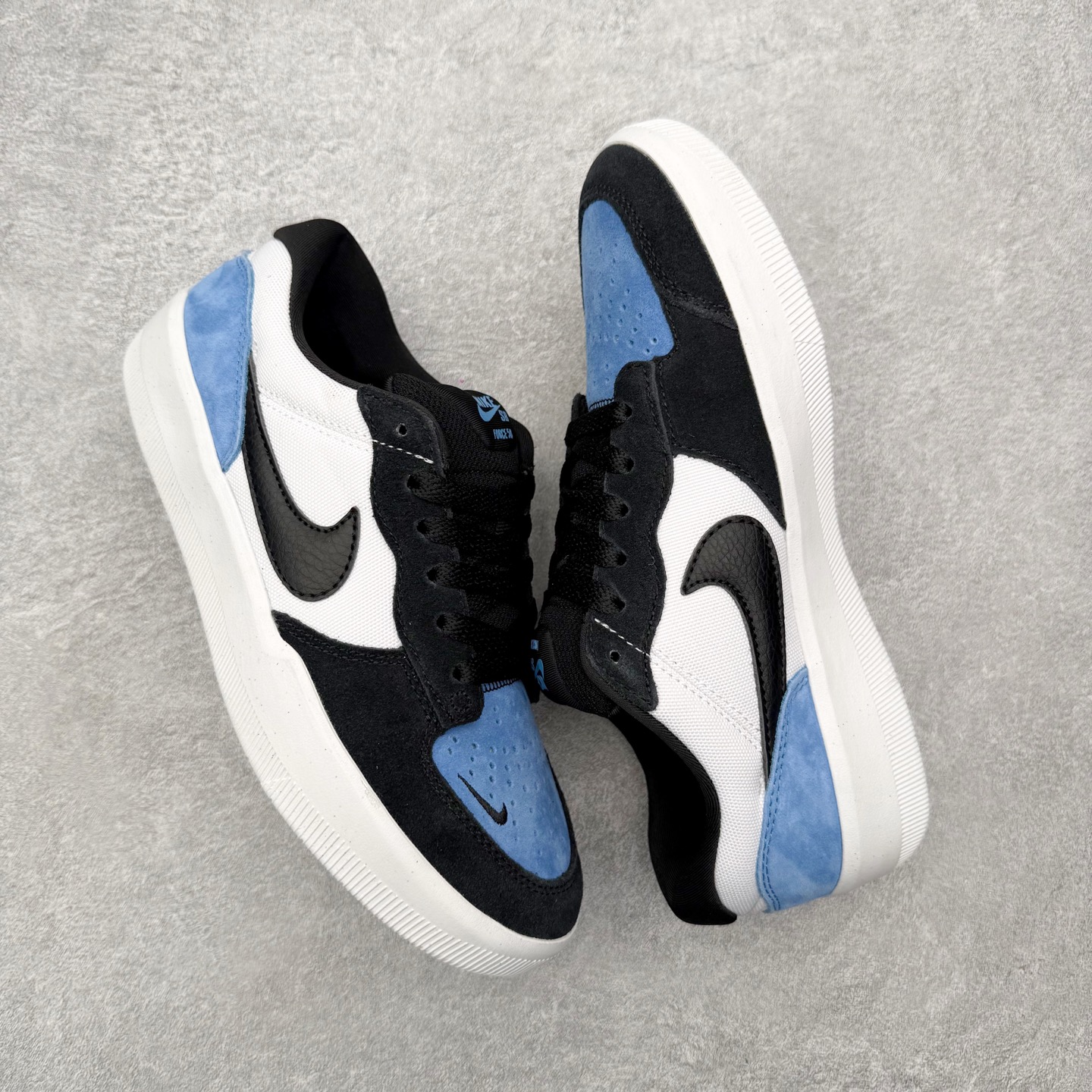 Nike SB Force 58 男子低帮耐磨滑板鞋 CZ2959-400 荷兰蓝白黑纯原 NK SB 