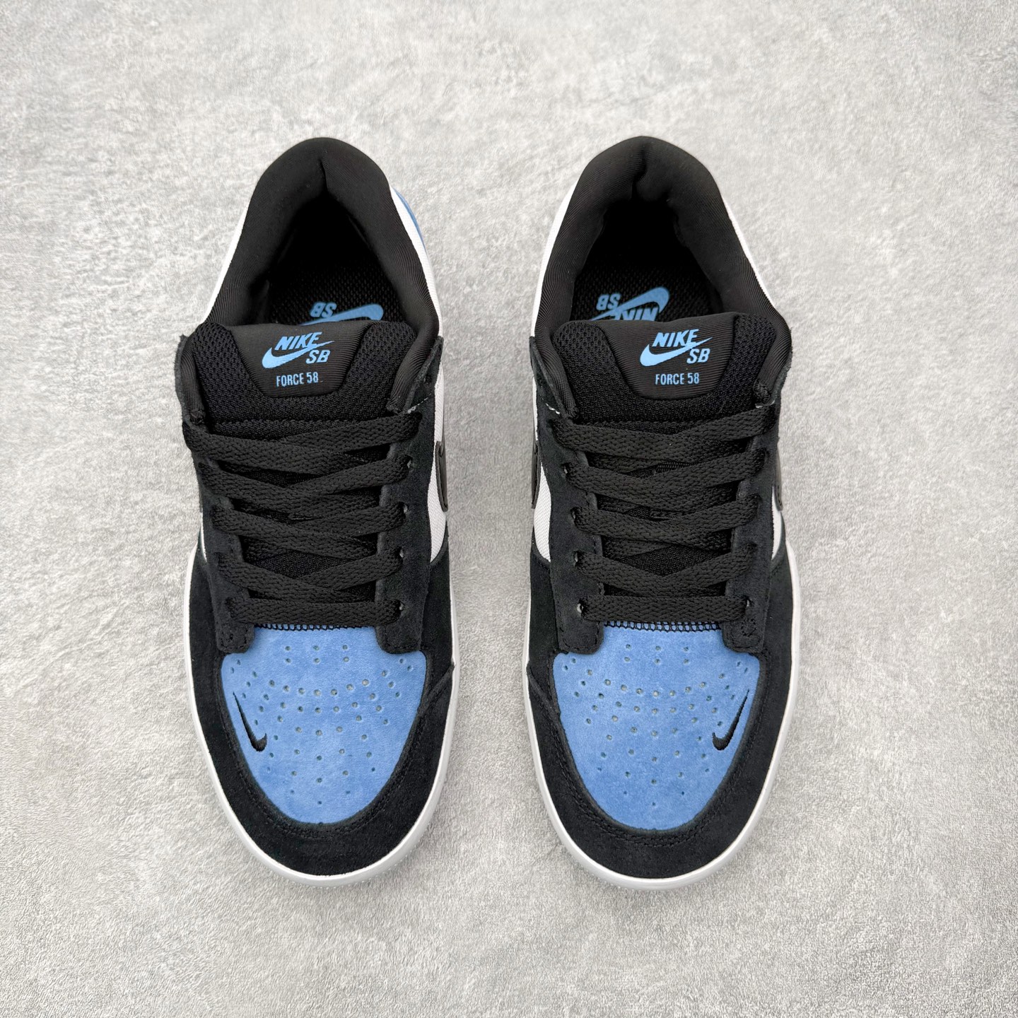 Nike SB Force 58 男子低帮耐磨滑板鞋 CZ2959-400 荷兰蓝白黑纯原 NK SB 
