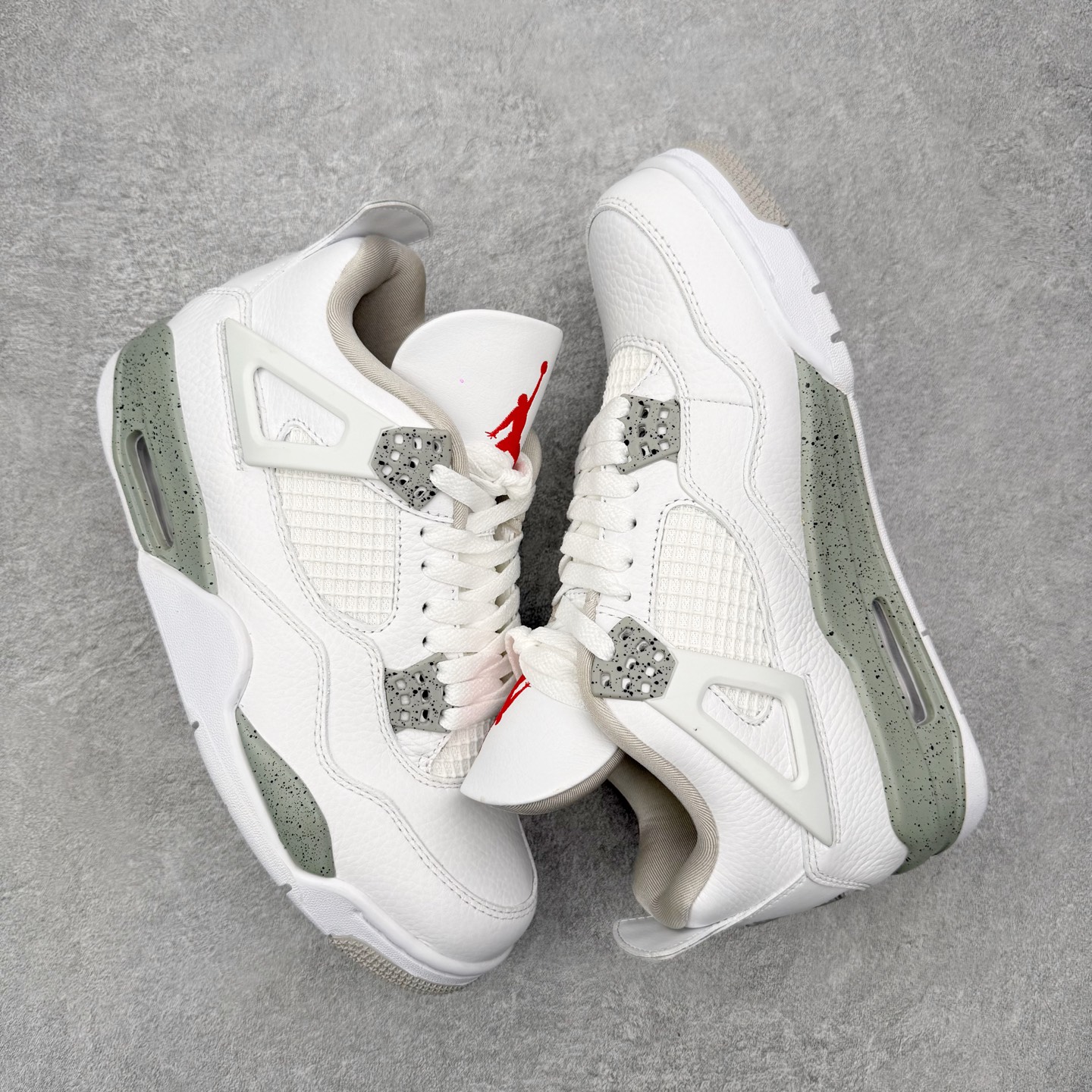 ＃DT纯原 Air Jordan AJ4 Retro 白灰奥利奥 CT8527-100 原厂头层皮料 全