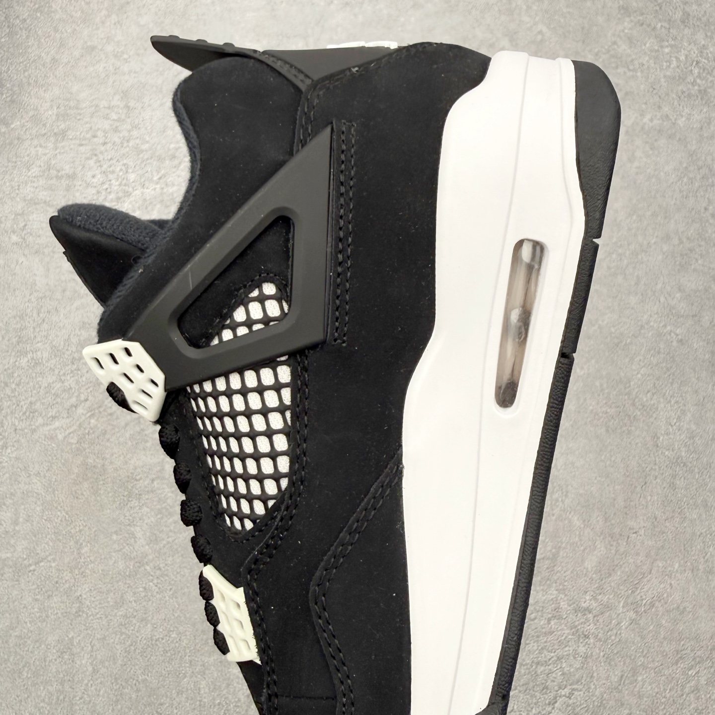 ＃DT纯原 Air Jordan AJ4 Retro 白黑雷公 FQ8138-001 原厂头层皮料 全新