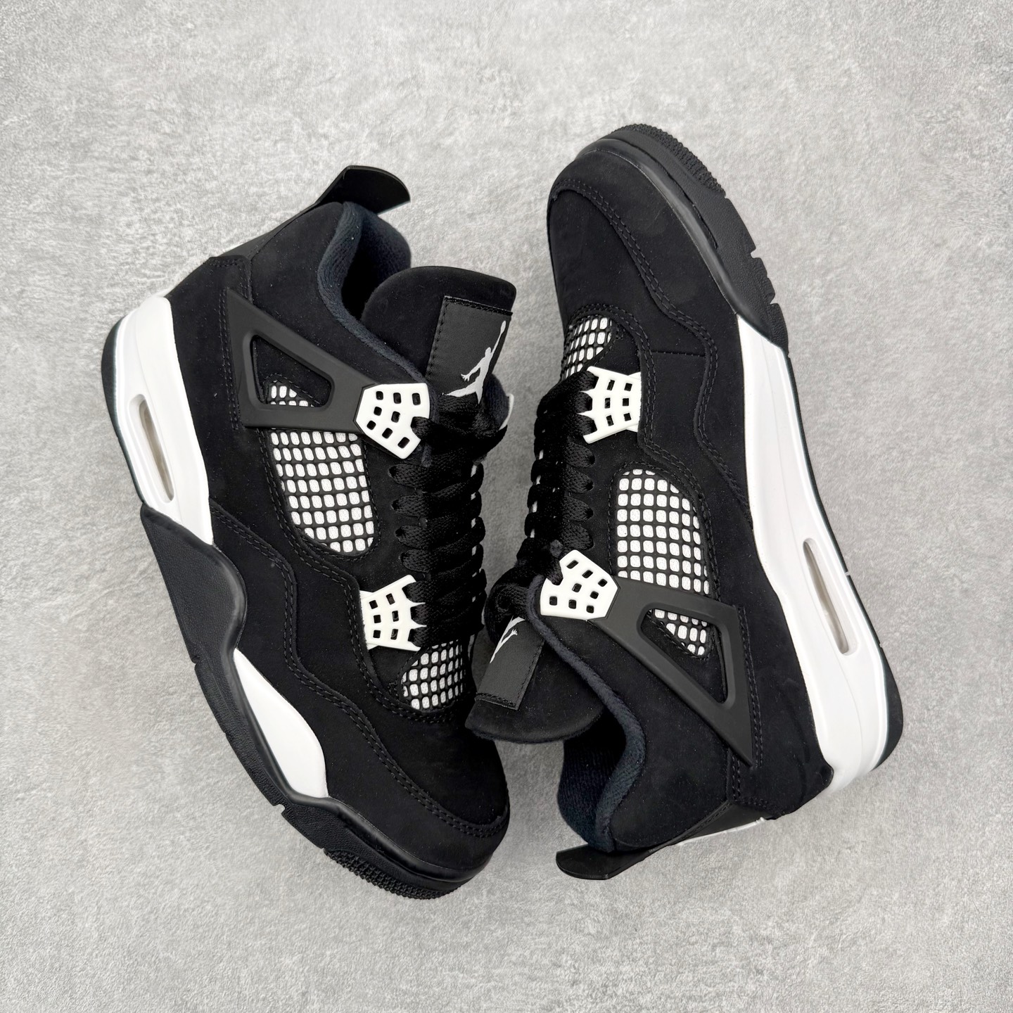 ＃DT纯原 Air Jordan AJ4 Retro 白黑雷公 FQ8138-001 原厂头层皮料 全新