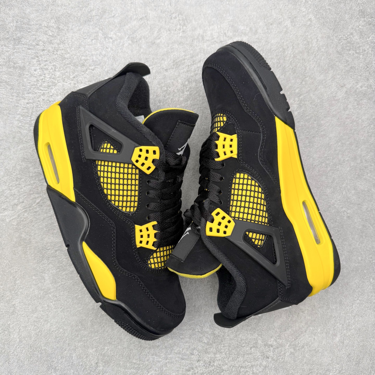 ＃DT纯原 Air Jordan AJ4 Retro 黑黄雷公 DH6927-017 原厂头层皮料 全新