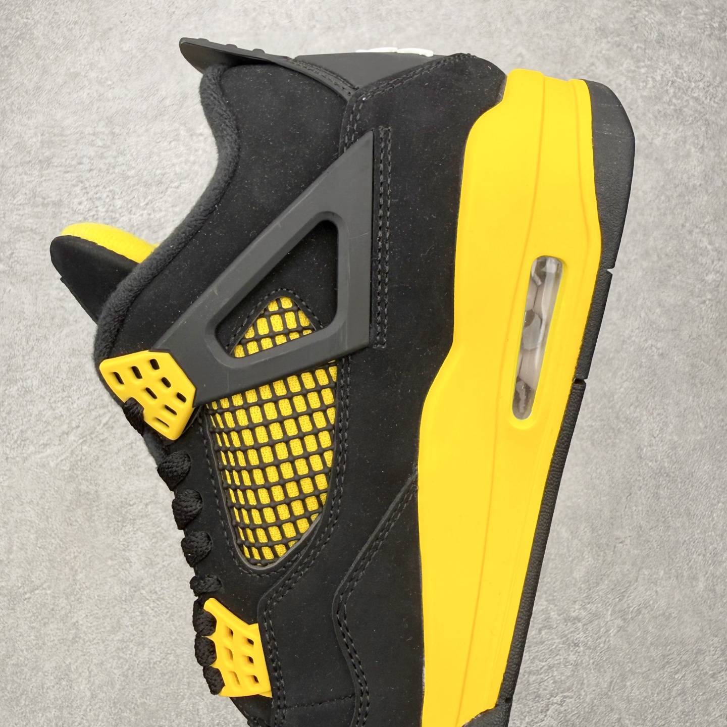 ＃DT纯原 Air Jordan AJ4 Retro 黑黄雷公 DH6927-017 原厂头层皮料 全新