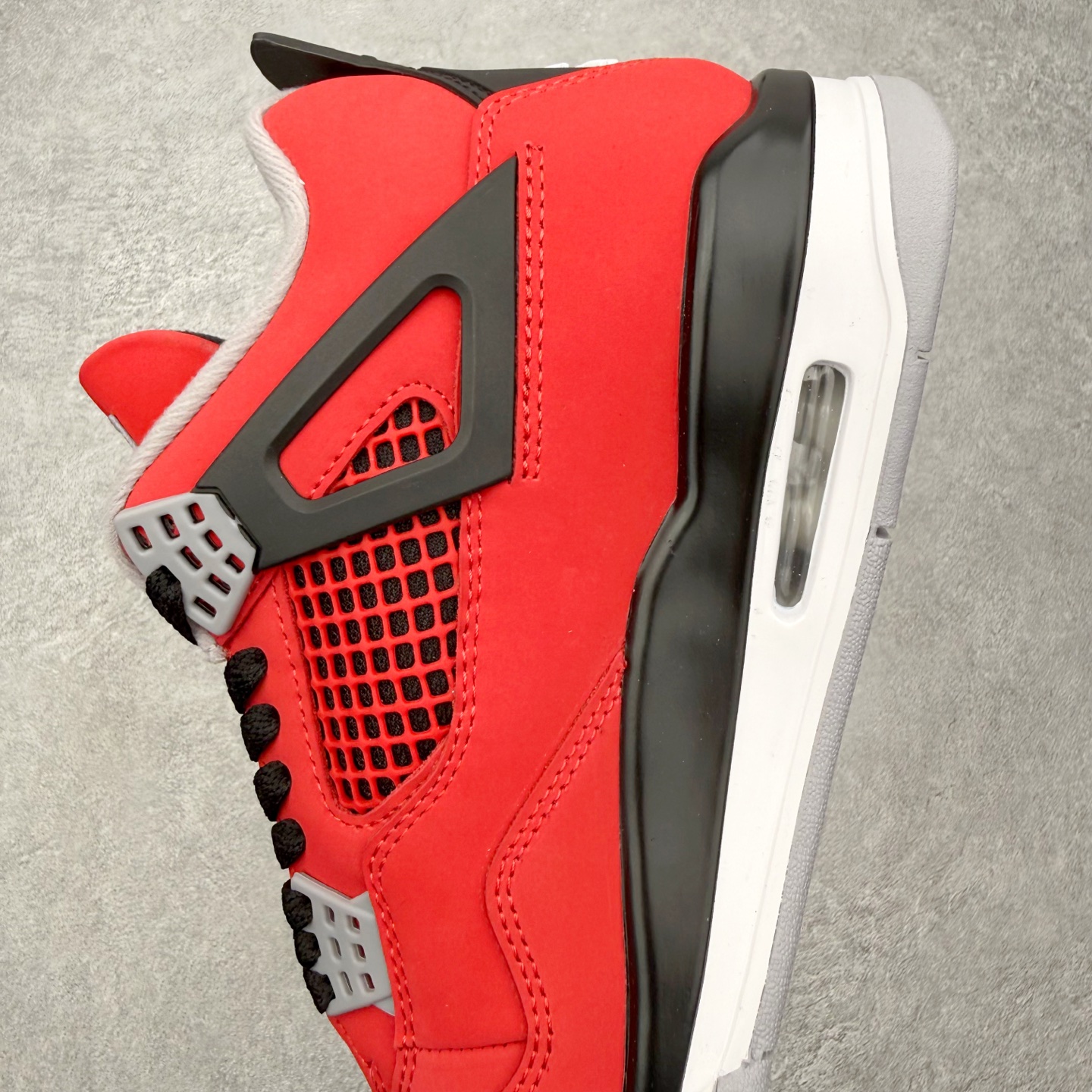 ＃DT纯原 Air Jordan AJ4 Retro 愤怒的公牛 红色 FQ8138-600 原厂头层皮