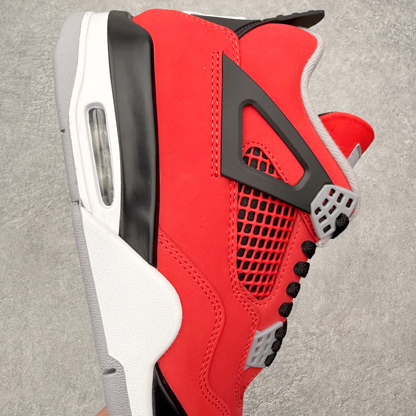 ＃DT纯原 Air Jordan AJ4 Retro 愤怒的公牛 红色 FQ8138-600 原厂头层皮
