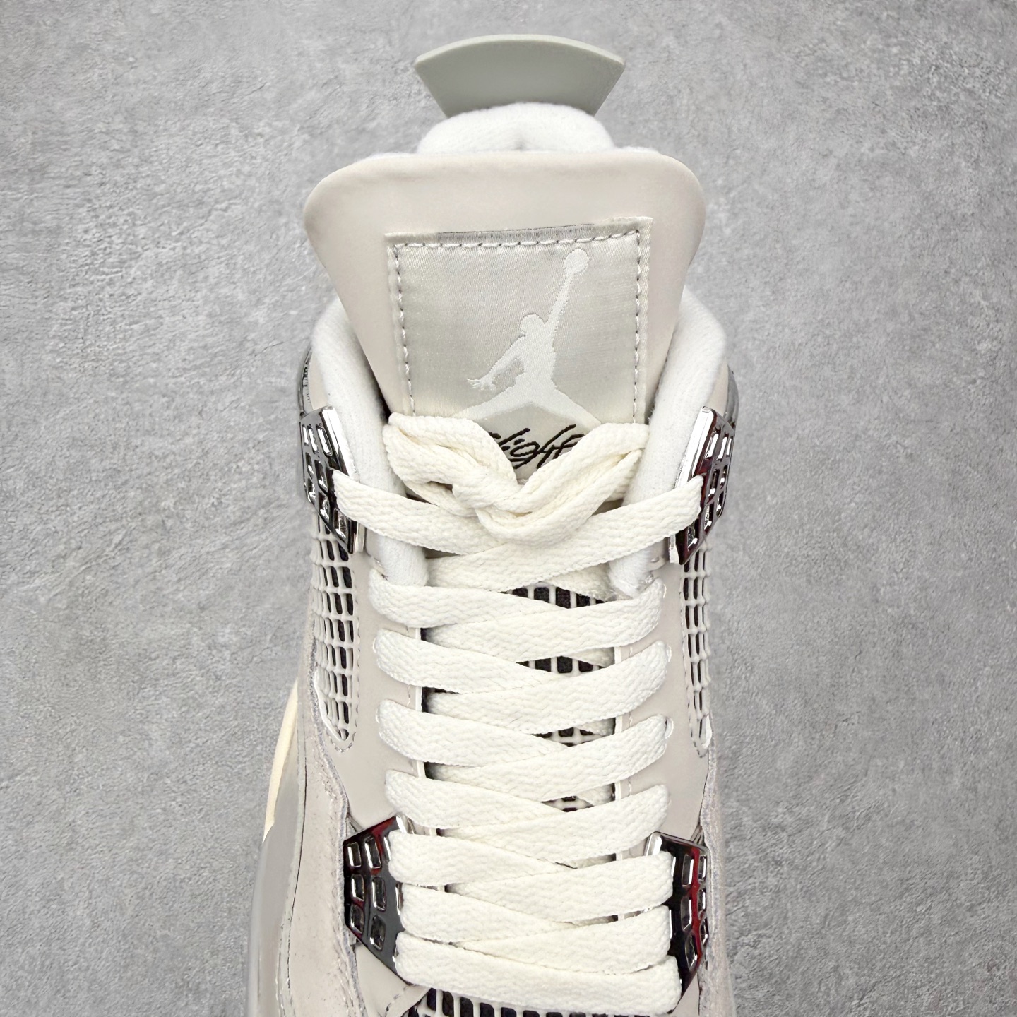 ＃DT纯原 Air Jordan AJ4 Retro 电镀银 AQ9129-001 原厂头层皮料 全新升