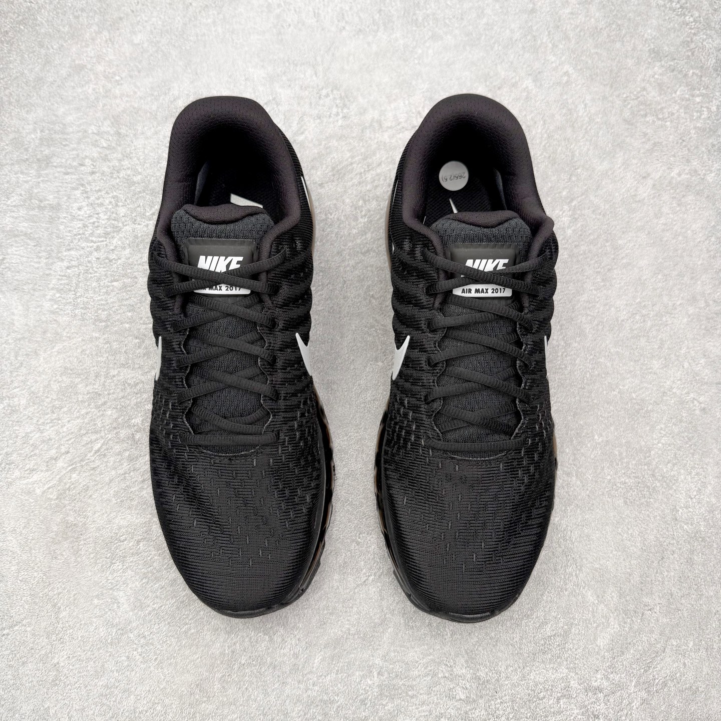 ＃纯原 NK Air Max 2017 网面全掌气垫休闲运动百搭慢跑鞋 黑银 -001 原档案数据开发纸
