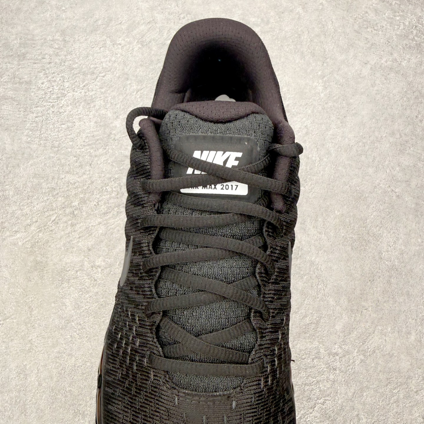 ＃纯原 NK Air Max 2017 网面全掌气垫休闲运动百搭慢跑鞋 全黑 -004 原档案数据开发纸