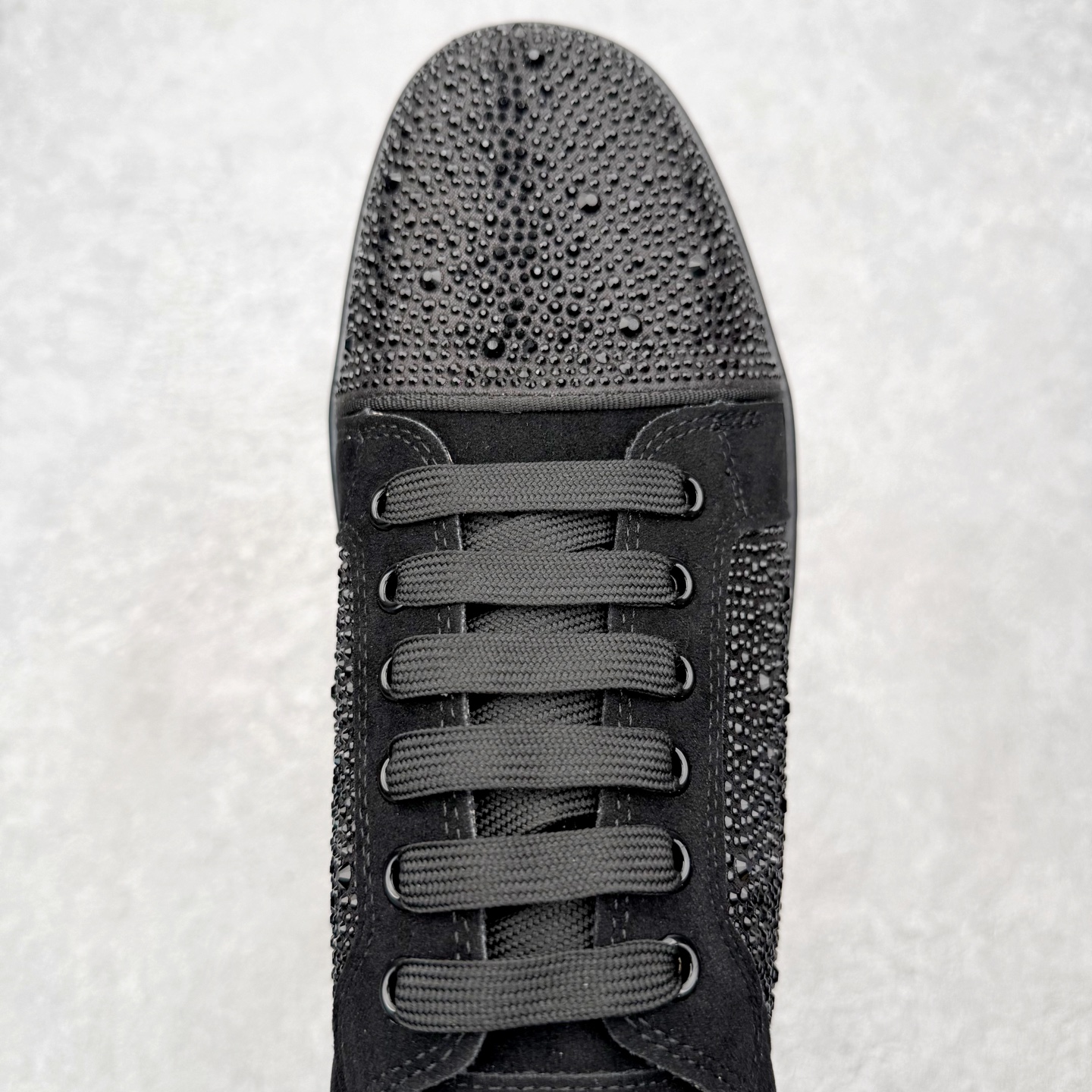 ＃莞产 Christian Louboutin CL（路铂廷） 红底鞋 男鞋低帮红底鞋水钻系带运动休闲板