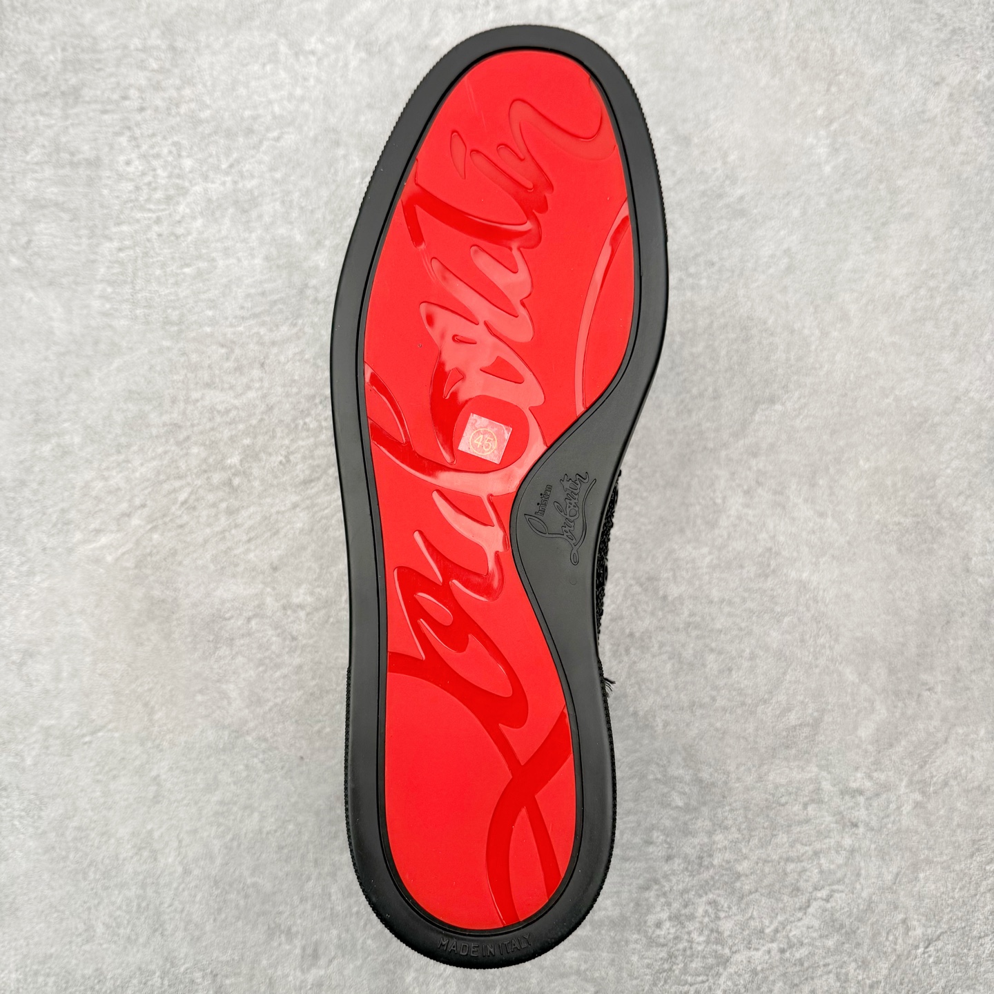 ＃莞产 Christian Louboutin CL（路铂廷） 红底鞋 男鞋低帮红底鞋水钻系带运动休闲板