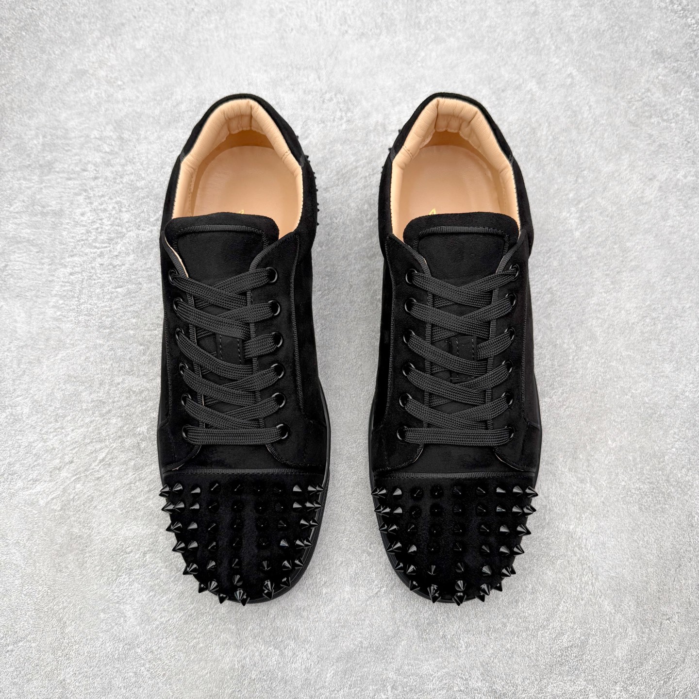 ＃莞产 Christian Louboutin CL（路铂廷） 红底鞋 男鞋低帮红底鞋水钻系带运动休闲板