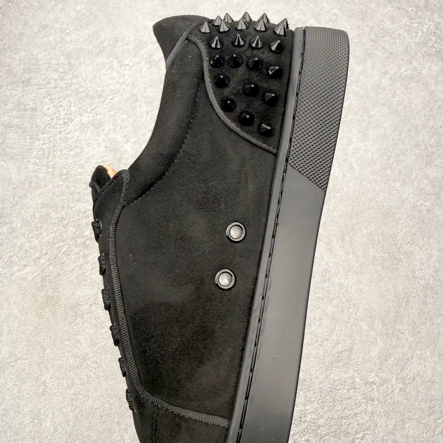 ＃莞产 Christian Louboutin CL（路铂廷） 红底鞋 男鞋低帮红底鞋水钻系带运动休闲板