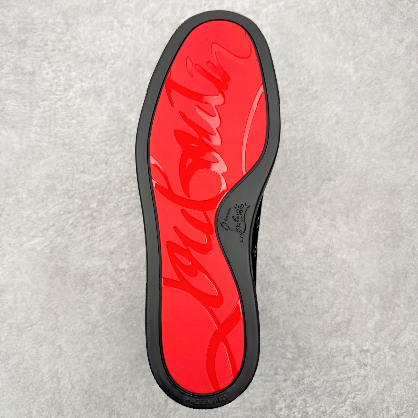 ＃莞产 Christian Louboutin CL（路铂廷） 红底鞋 男鞋低帮红底鞋水钻系带运动休闲板