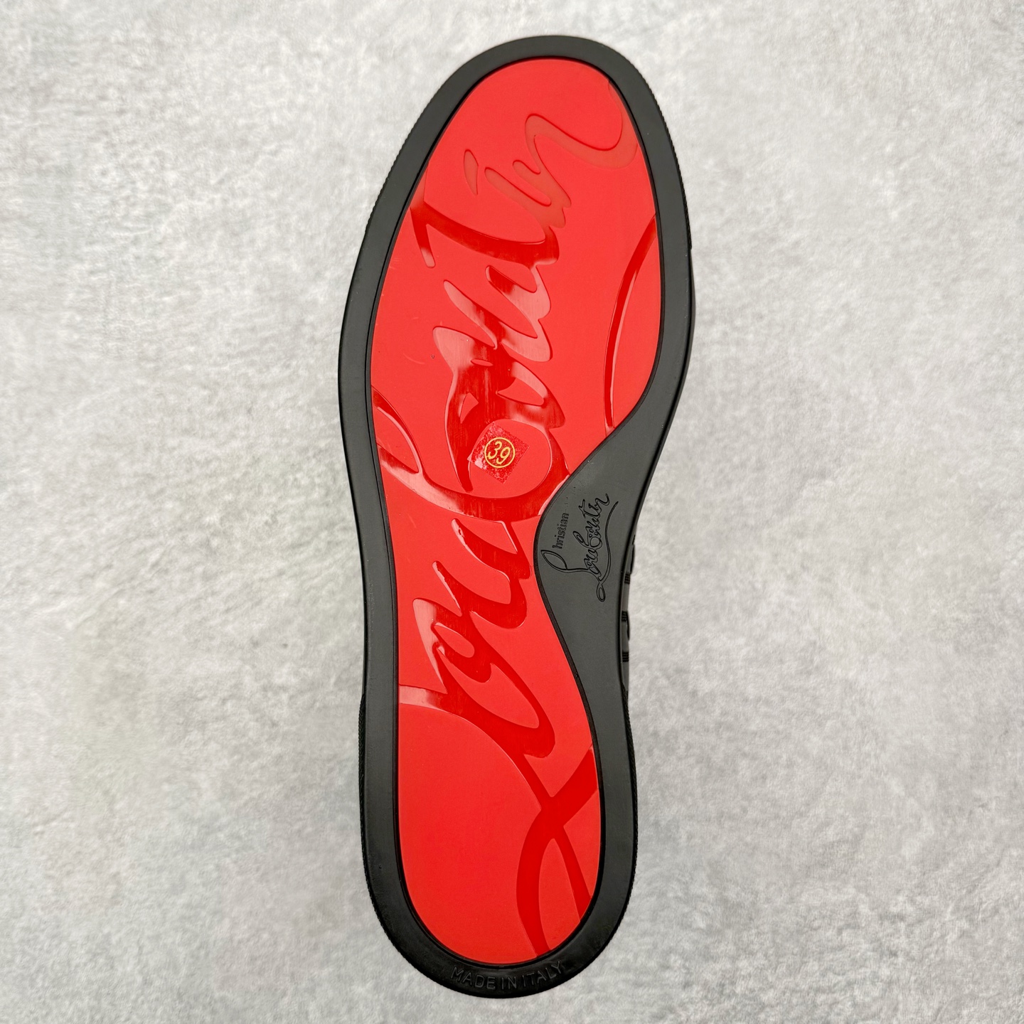 ＃莞产 Christian Louboutin CL（路铂廷） 红底鞋 男鞋低帮红底鞋水钻系带运动休闲板
