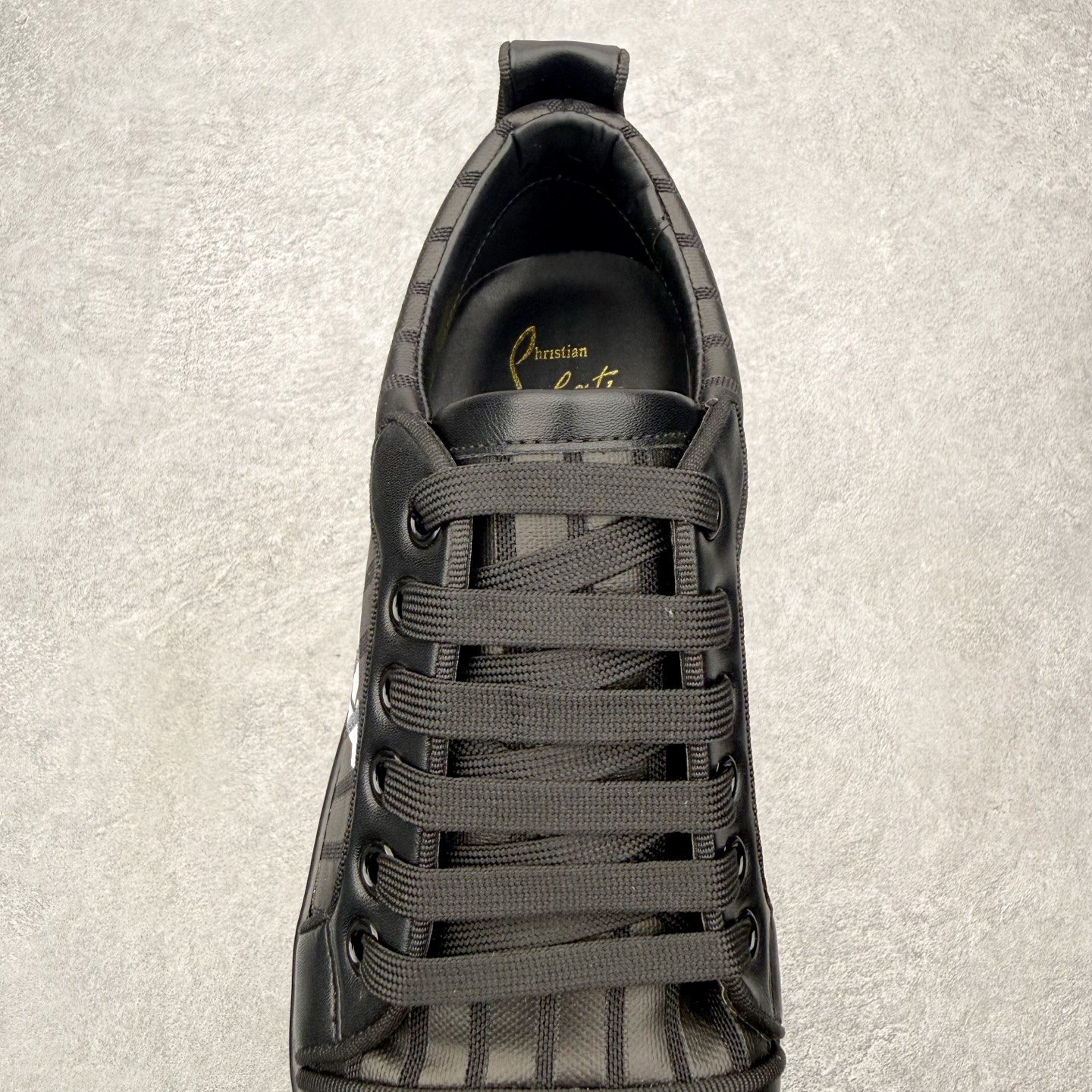 ＃莞产 Christian Louboutin CL（路铂廷） 红底鞋 男鞋低帮红底鞋水钻系带运动休闲板
