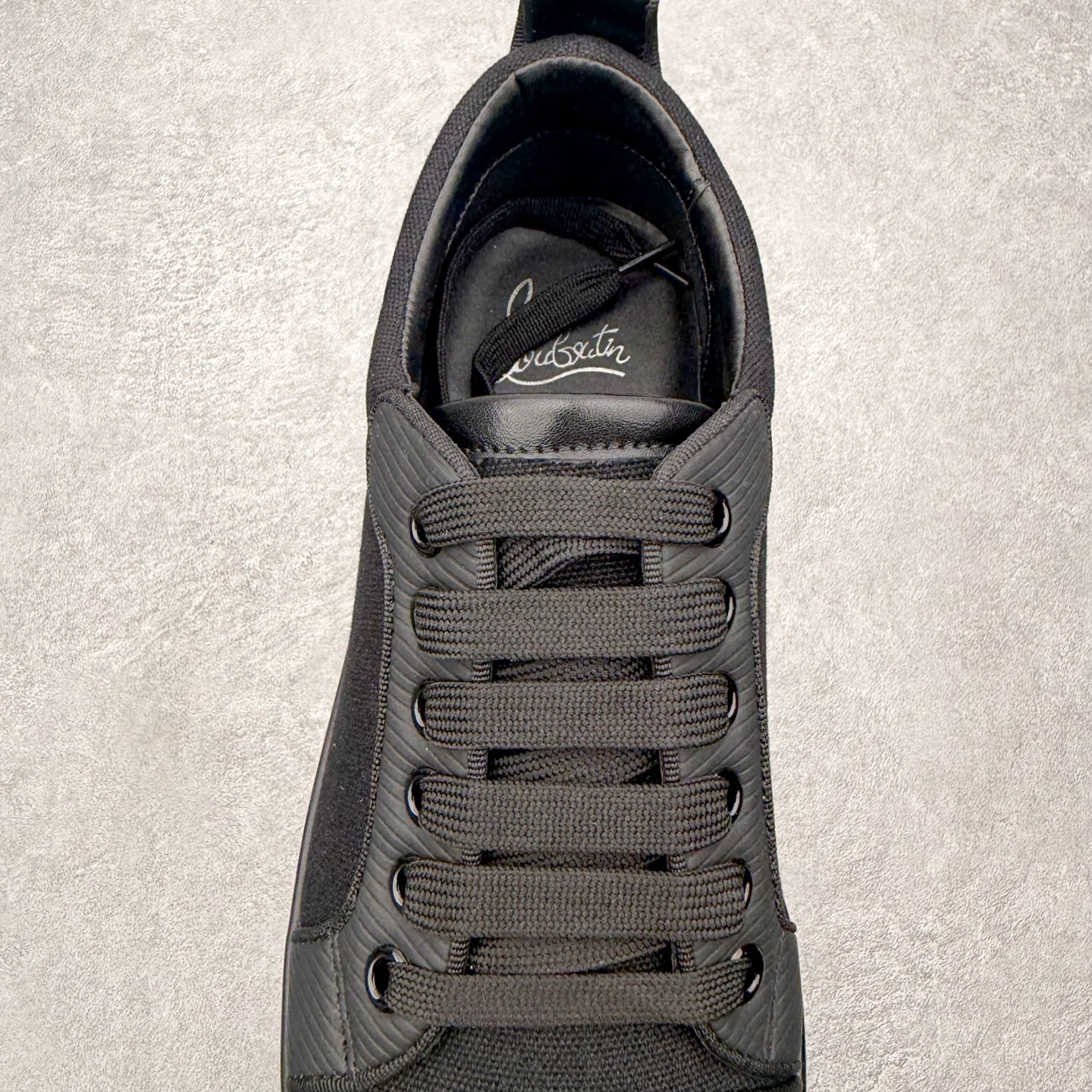 ＃莞产 Christian Louboutin CL（路铂廷） 红底鞋 男鞋低帮红底鞋水钻系带运动休闲板