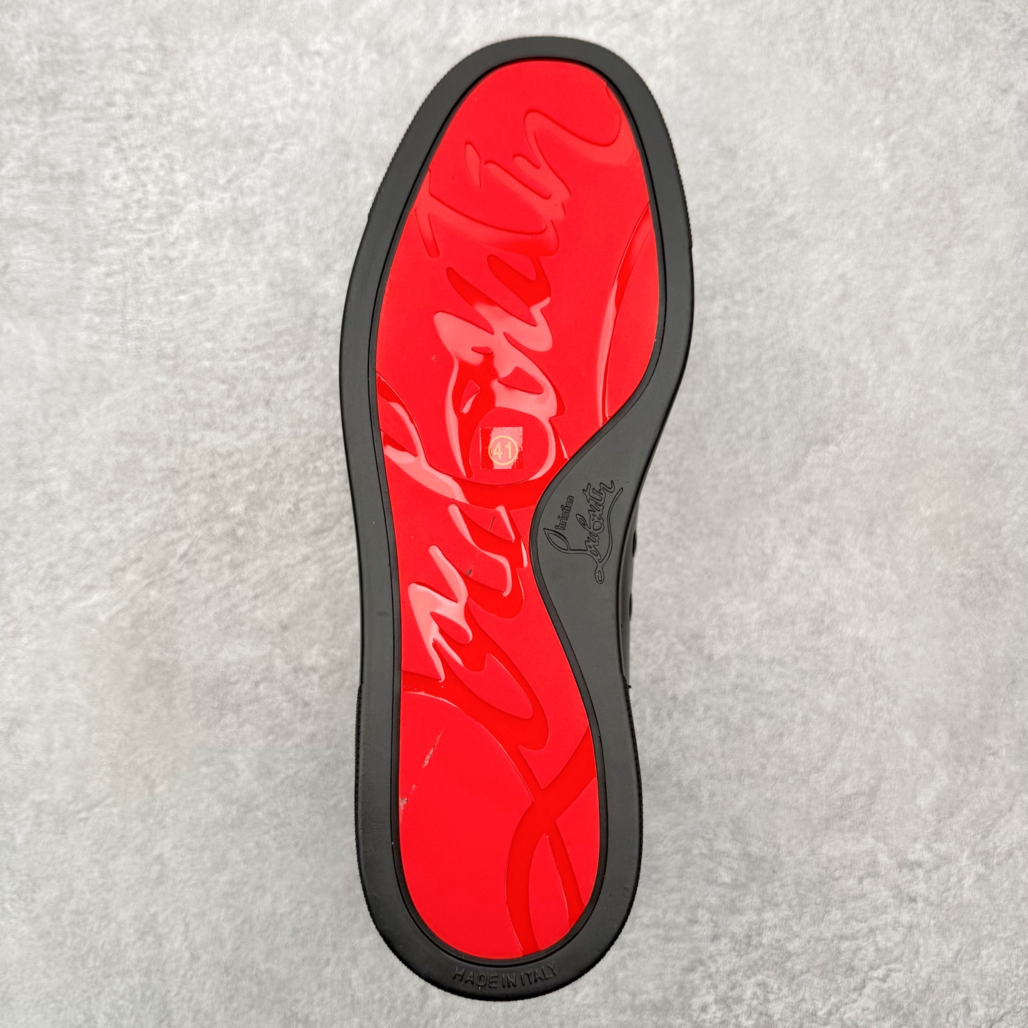 ＃莞产 Christian Louboutin CL（路铂廷） 红底鞋 男鞋低帮红底鞋水钻系带运动休闲板