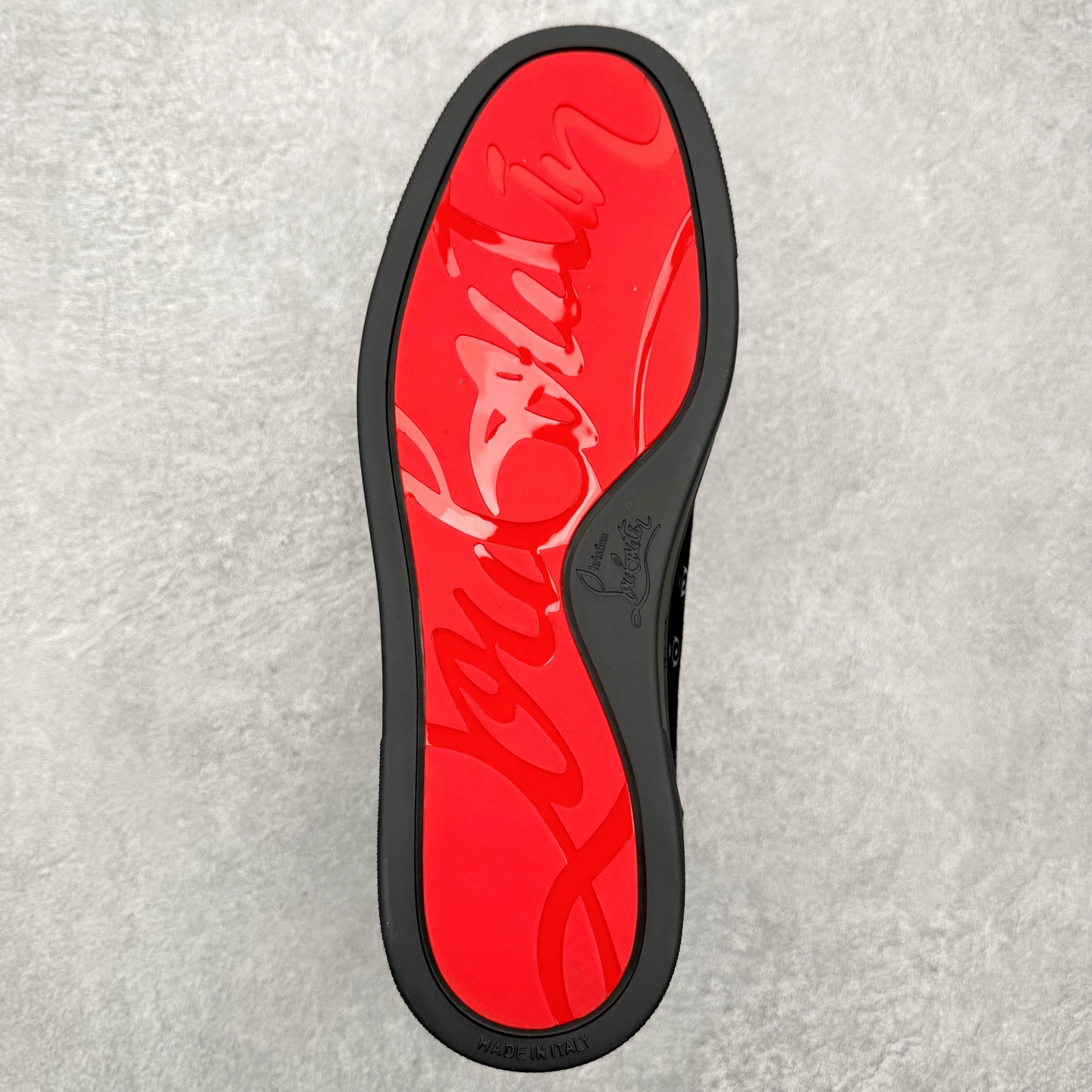 ＃莞产 Christian Louboutin CL（路铂廷） 红底鞋 男鞋低帮红底鞋水钻系带运动休闲板