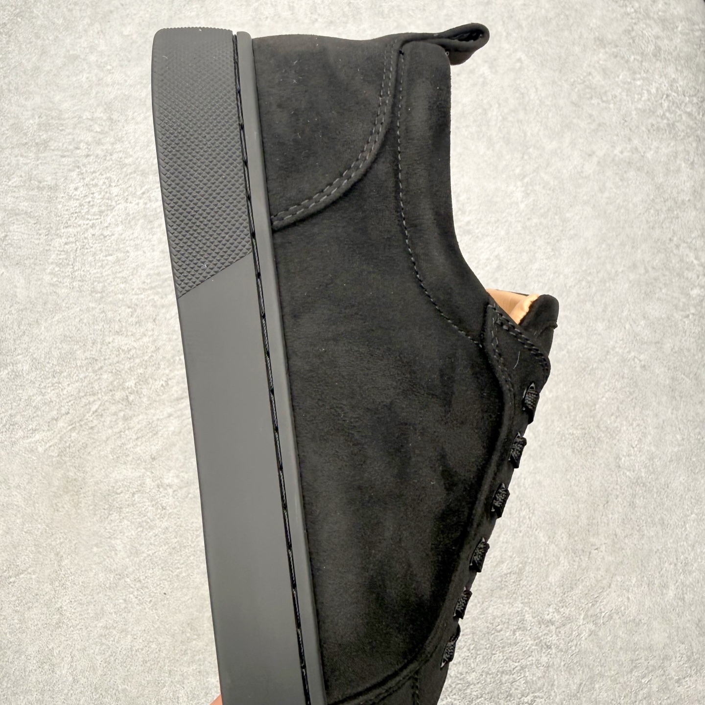 ＃莞产 Christian Louboutin CL（路铂廷） 红底鞋 男鞋低帮红底鞋水钻系带运动休闲板