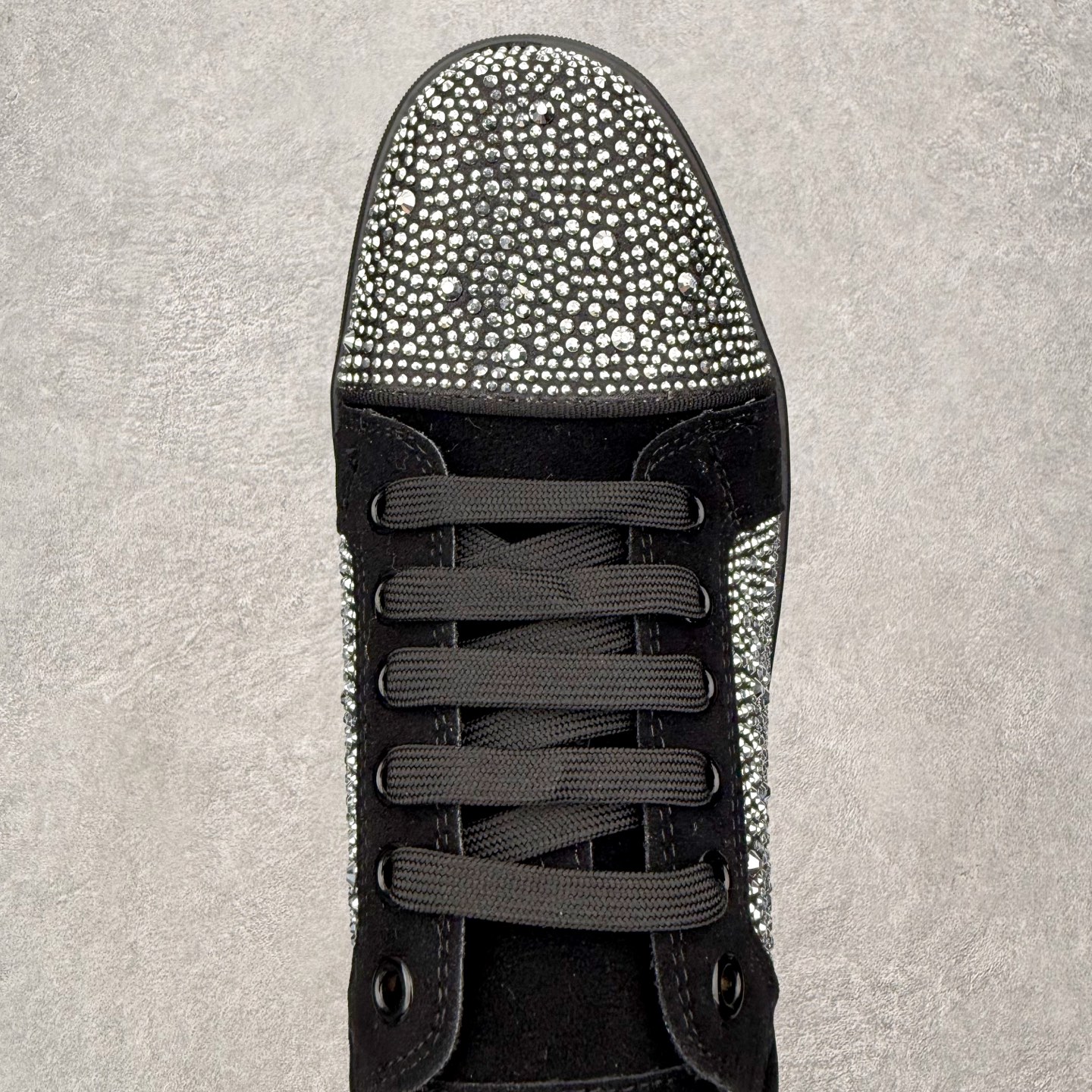 ＃莞产 Christian Louboutin CL（路铂廷） 红底鞋 男鞋低帮红底鞋水钻系带运动休闲板