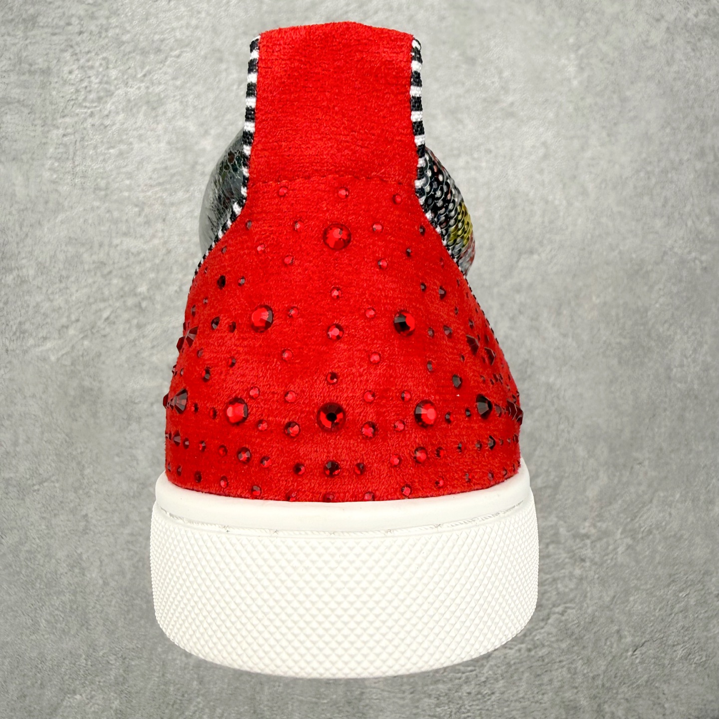 ＃莞产 Christian Louboutin CL（路铂廷） 红底鞋 男鞋低帮红底鞋水钻系带运动休闲板