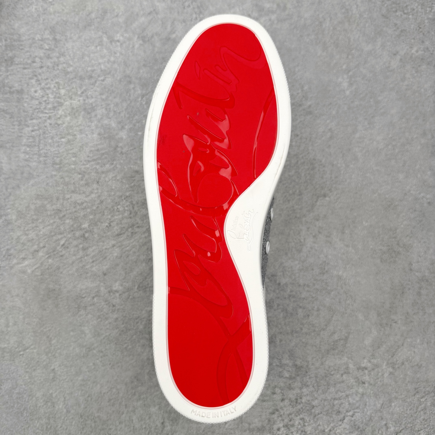 ＃莞产 Christian Louboutin CL（路铂廷） 红底鞋 男鞋低帮红底鞋水钻系带运动休闲板