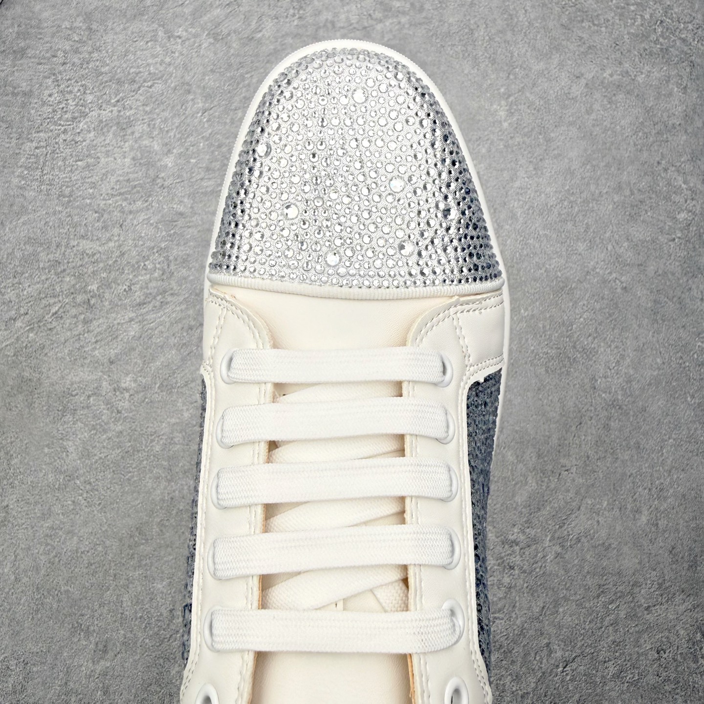 ＃莞产 Christian Louboutin CL（路铂廷） 红底鞋 男鞋低帮红底鞋水钻系带运动休闲板