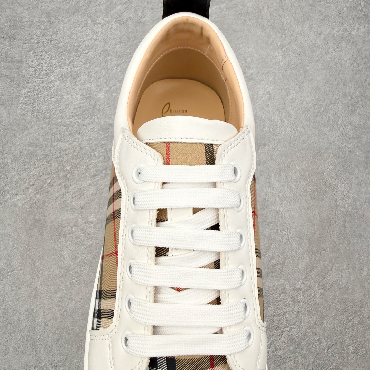 ＃莞产 Christian Louboutin CL（路铂廷） 红底鞋 男鞋低帮红底鞋水钻系带运动休闲板