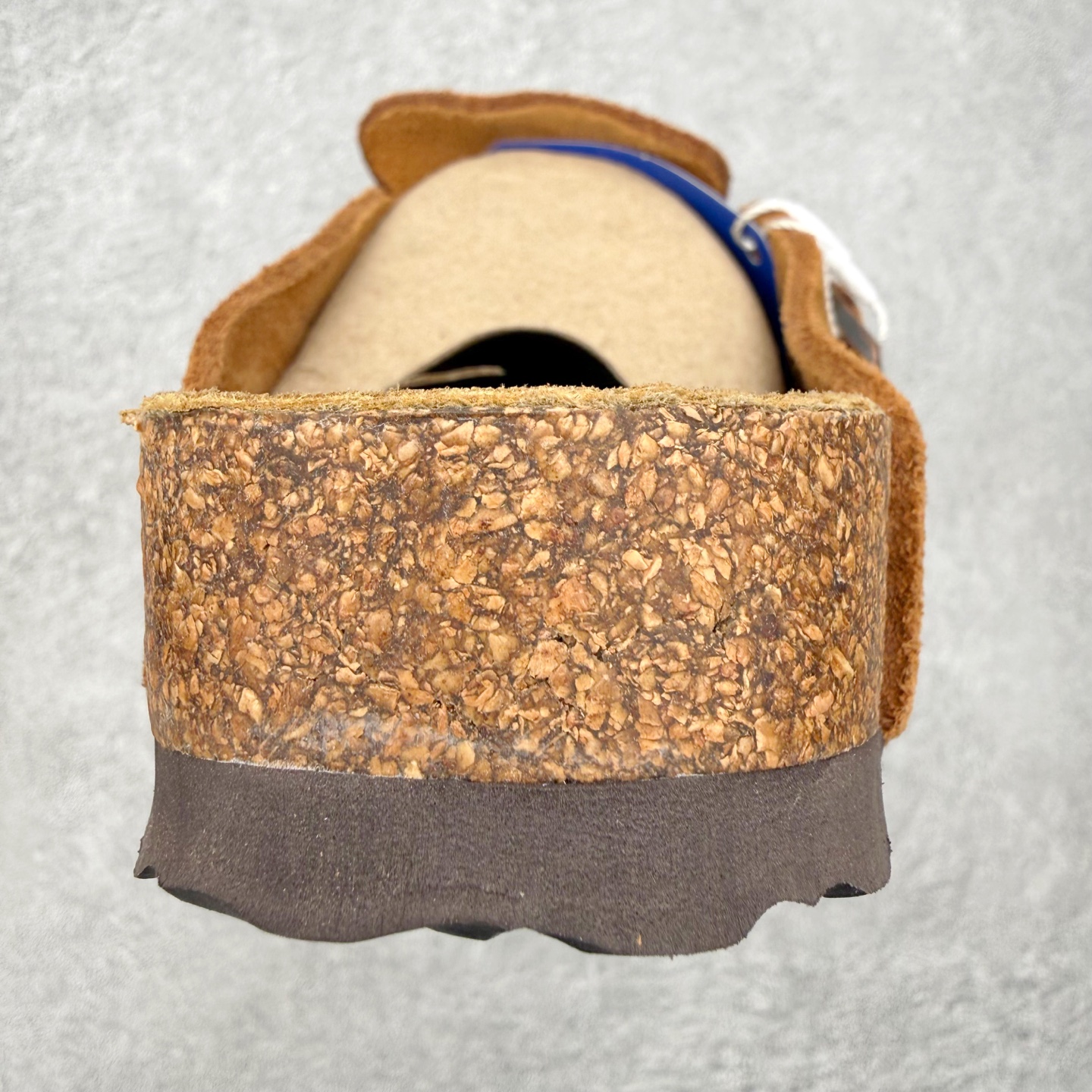 ＃GX Birkenstock Boston VL 勃肯绒面金属针扣软木底包头拖鞋 牛皮绒面革质地柔软 