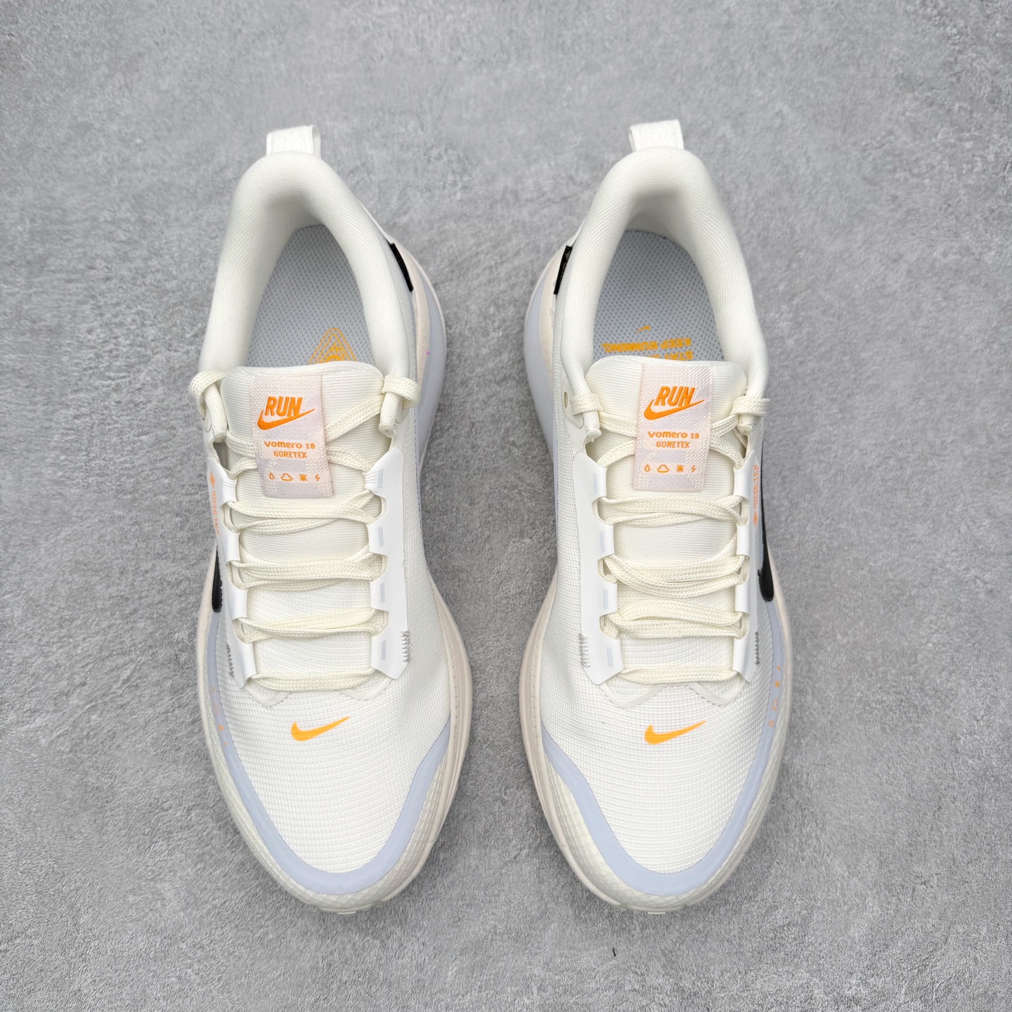 ＃QD纯原 Nike Vomero 18 GORE-TEX HQ7002-100 象牙白 防水缓震跑鞋 