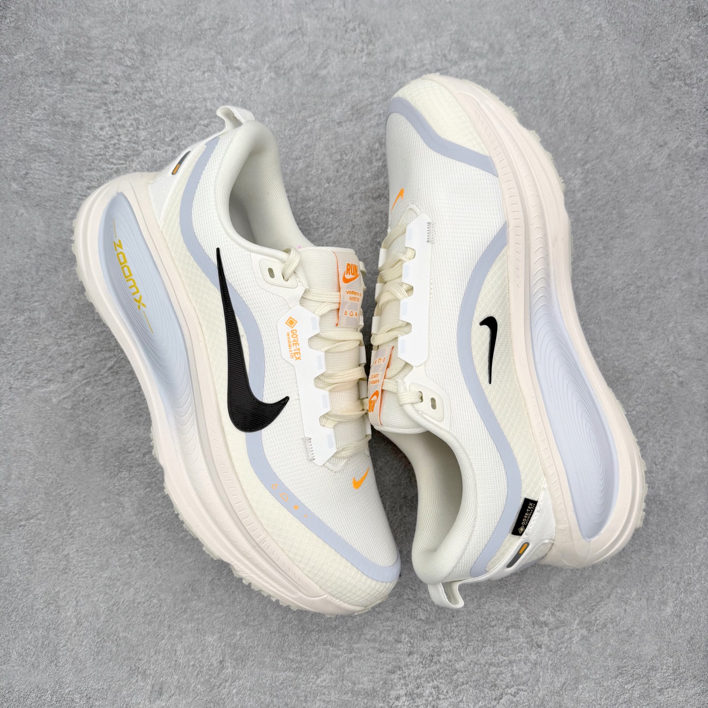 ＃QD纯原 Nike Vomero 18 GORE-TEX HQ7002-100 象牙白 防水缓震跑鞋 