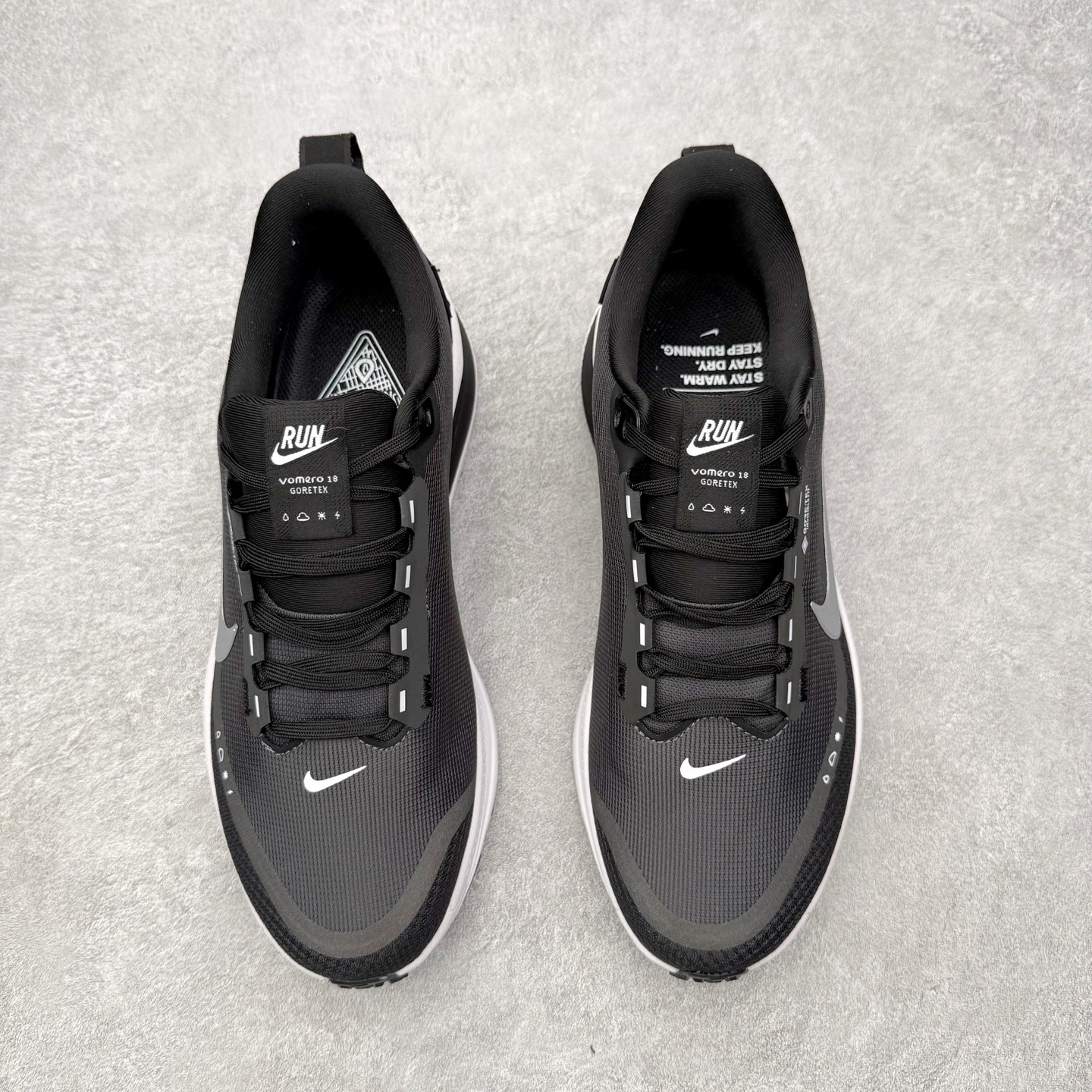 ＃QD纯原 Nike Zoom Vomero 18 GORE-TEX Black Metallic Si