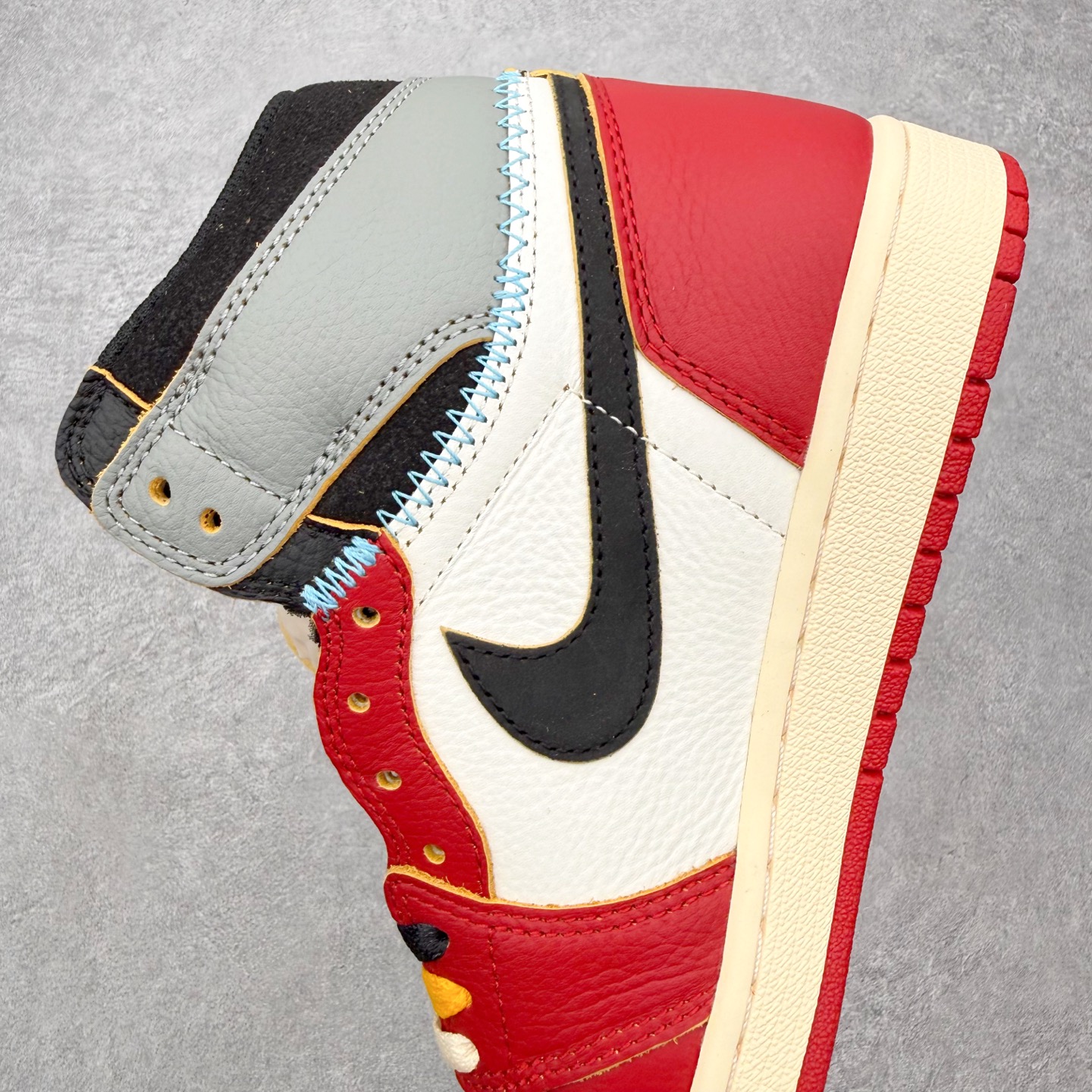 ＃ 纯原 Union x Air Jordan AJ1 Retro High NRG 联名四色拼接灰白红